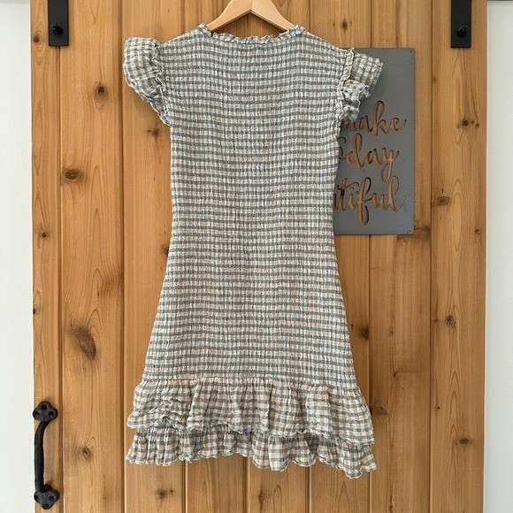 Veronica Beard Size 2 Cici Smoked Gingham Dress