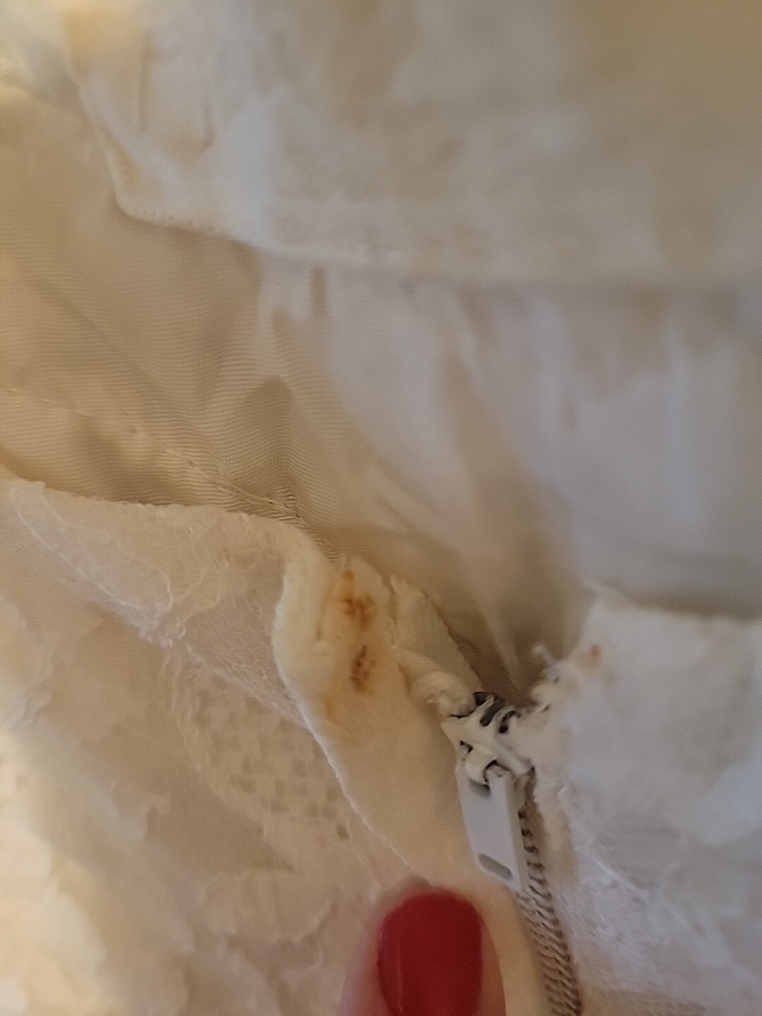 Real Vintage 50s Party Dress Corset Tulle Cream 32 XS