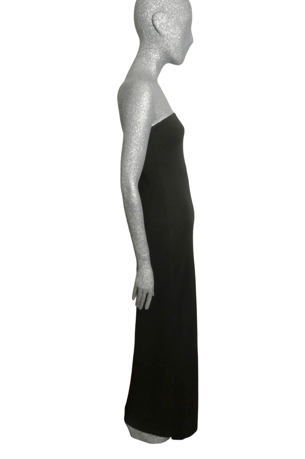 RUDI GERNREICH – 1975 Silver Cuff & Jersey Maxi Dress, Size-4