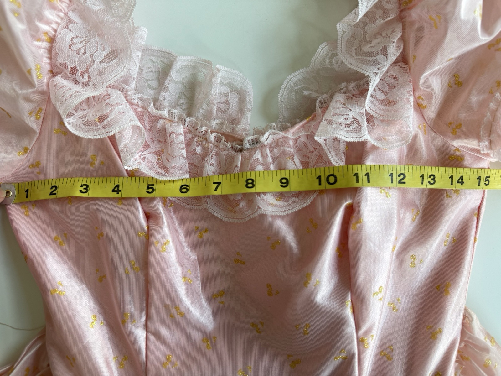 vintage 80s prom dress pink lace puffy bows tulle ball gown puff sleeve romantic