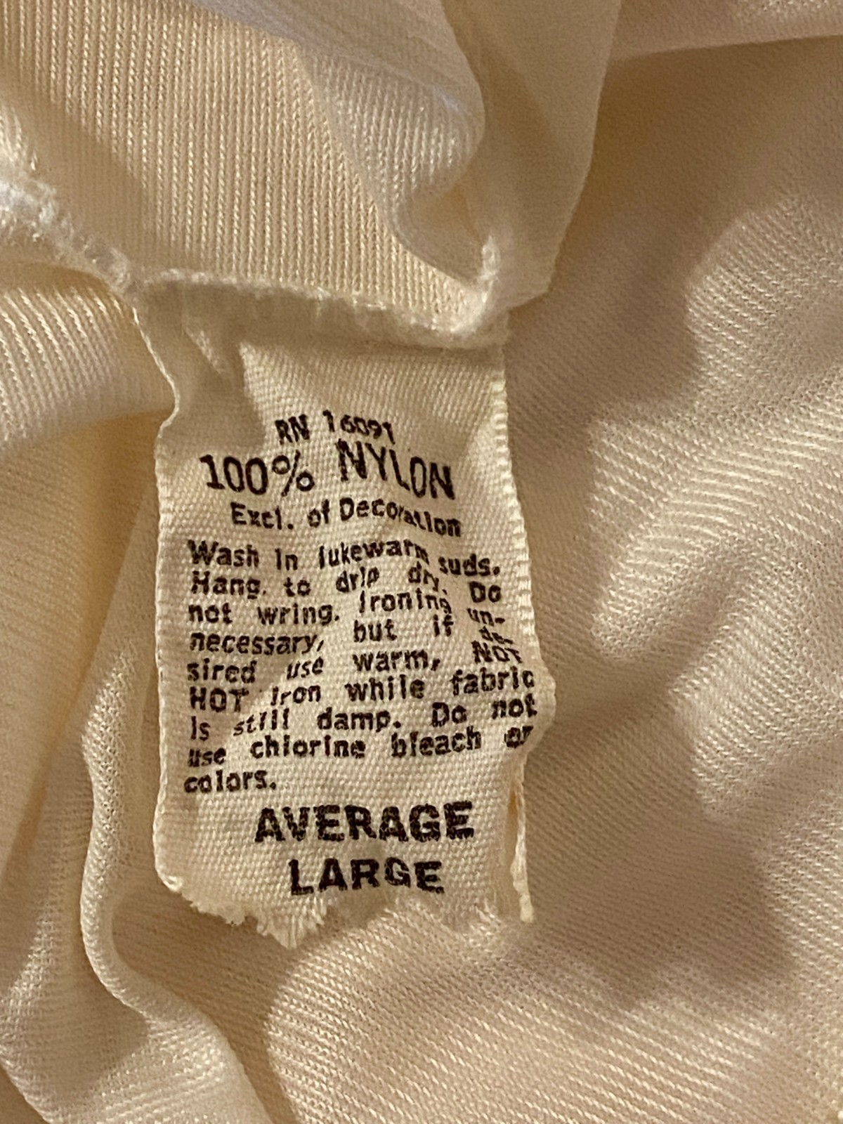 vtg Formal Long Ivory Half Slip LACE Nylon Slit Up Front Cottagecore Coquette L