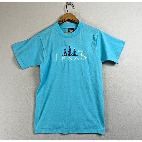 Vintage Screen Stars Best Dallas Texas Bluebonnets T-Shirt Blue Single Stitch M