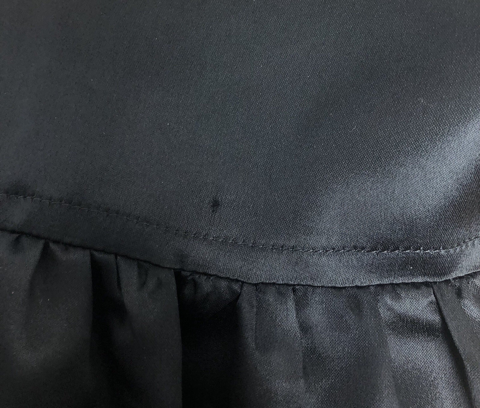 Vintage 1970s Wilroy Black Maxi Skirt XS Ruffle Victorian Gothic Stevie Nicks