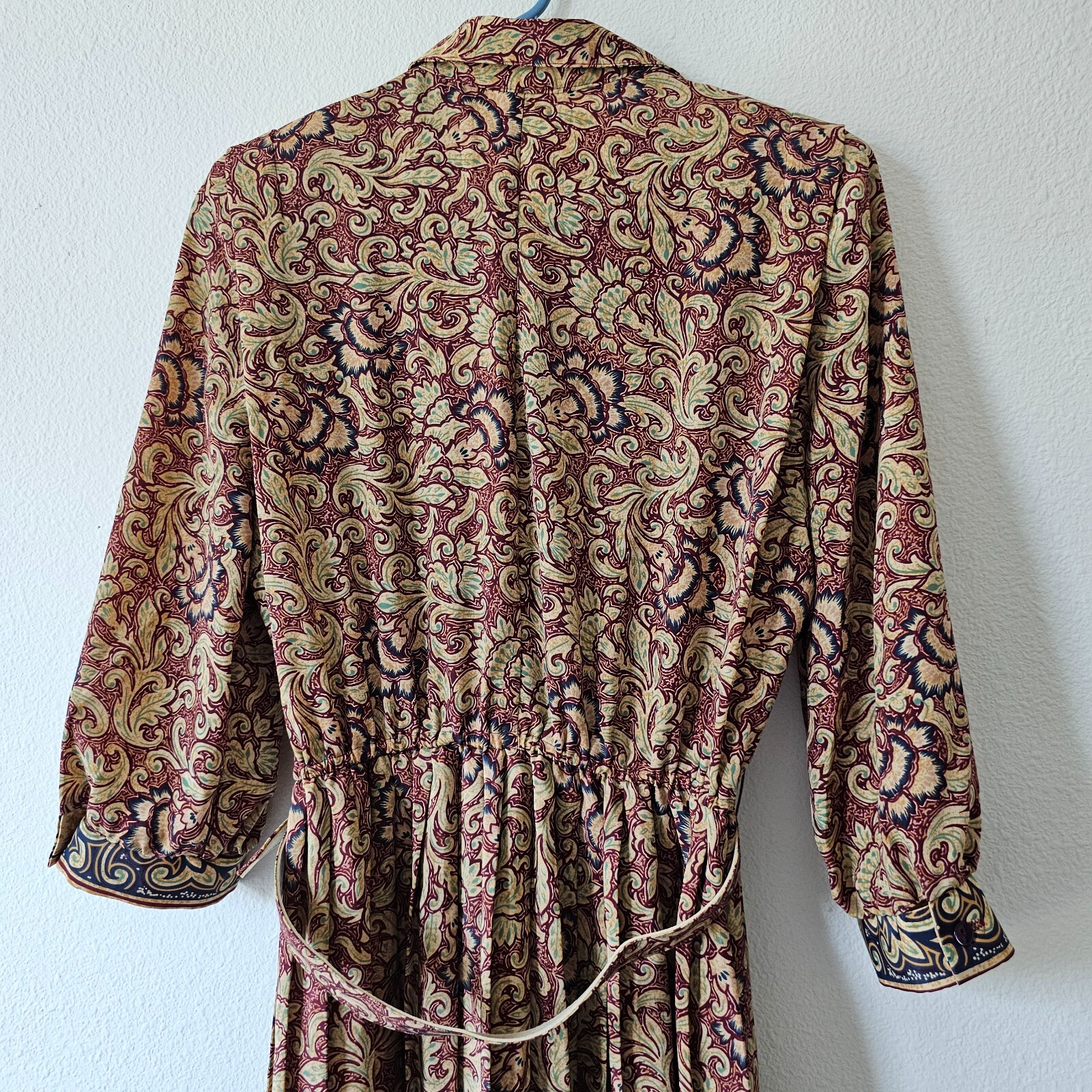 Vintage 80’s Lady Carol Petites of New York Belted Pleated Dress Size 8 Made USA