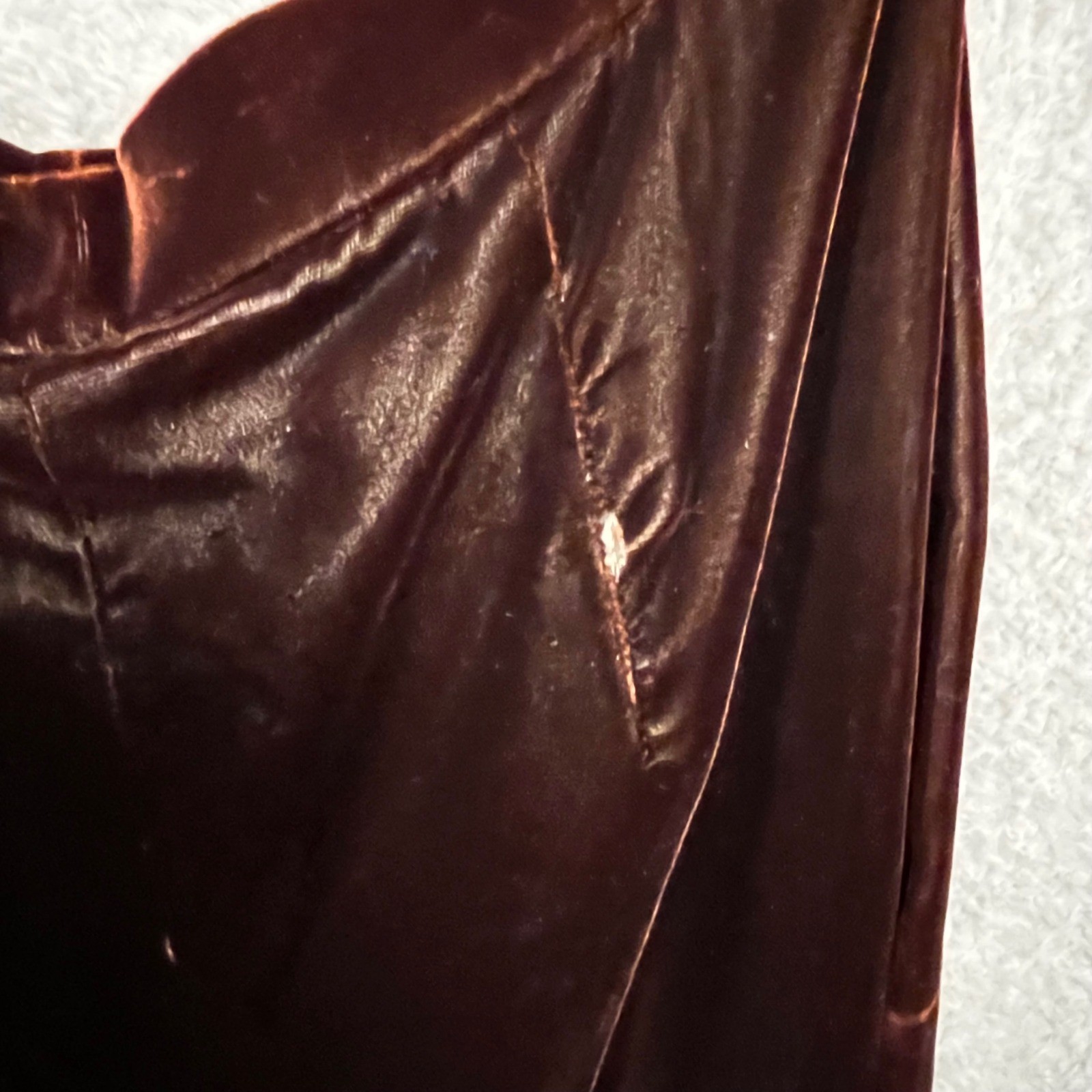 Vintage Velvet Pant Suit Ruffle Portrait Collar Bridgerton Renfair 2pc As Is