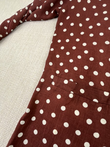 True Vintage Campus Casuals Sports Coat Polka Dot 1970s Groovy Hippy Blazer VTG