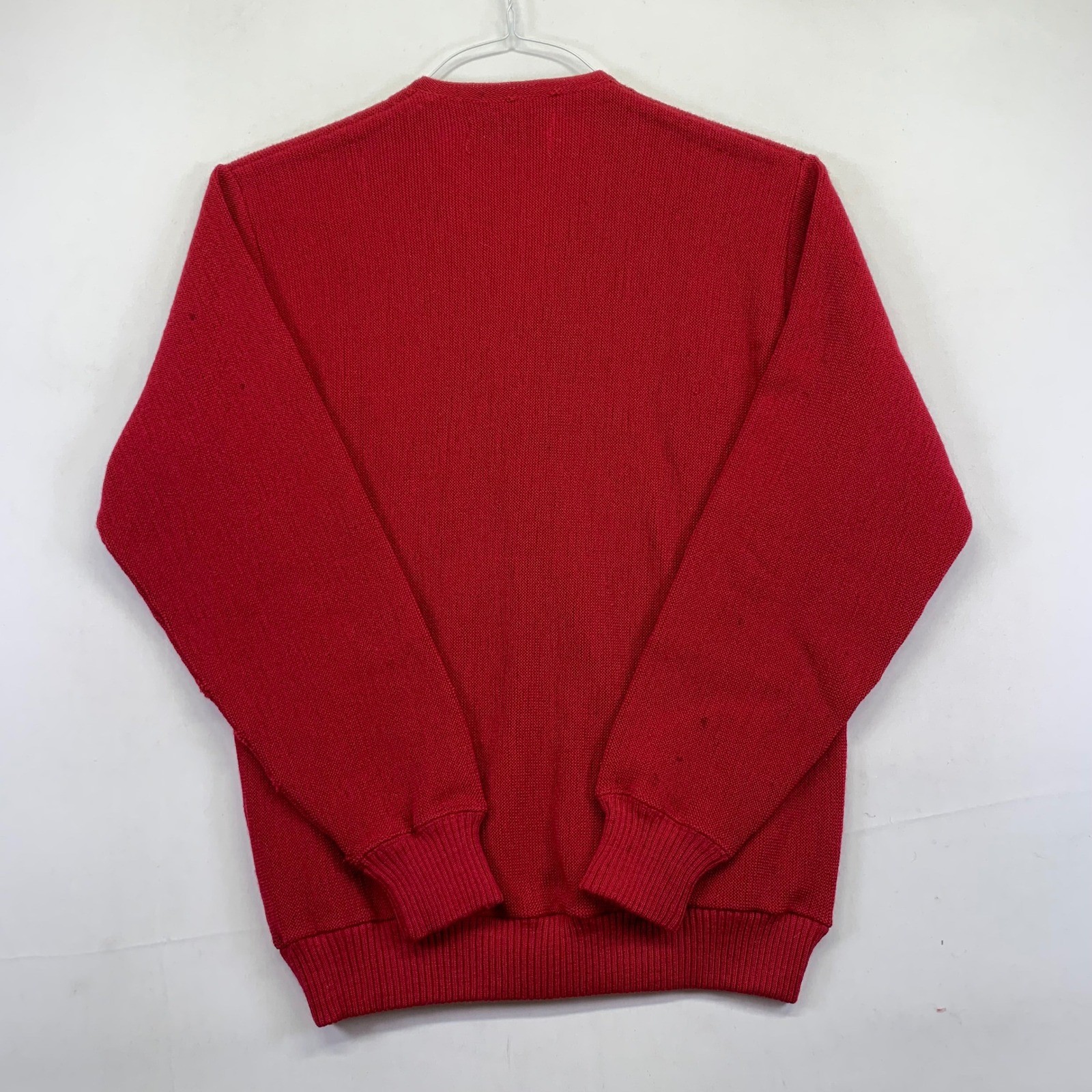 Vintage SXM Penguin Seattle Knitting Mills Cardigan Sweater Medium Wool Red