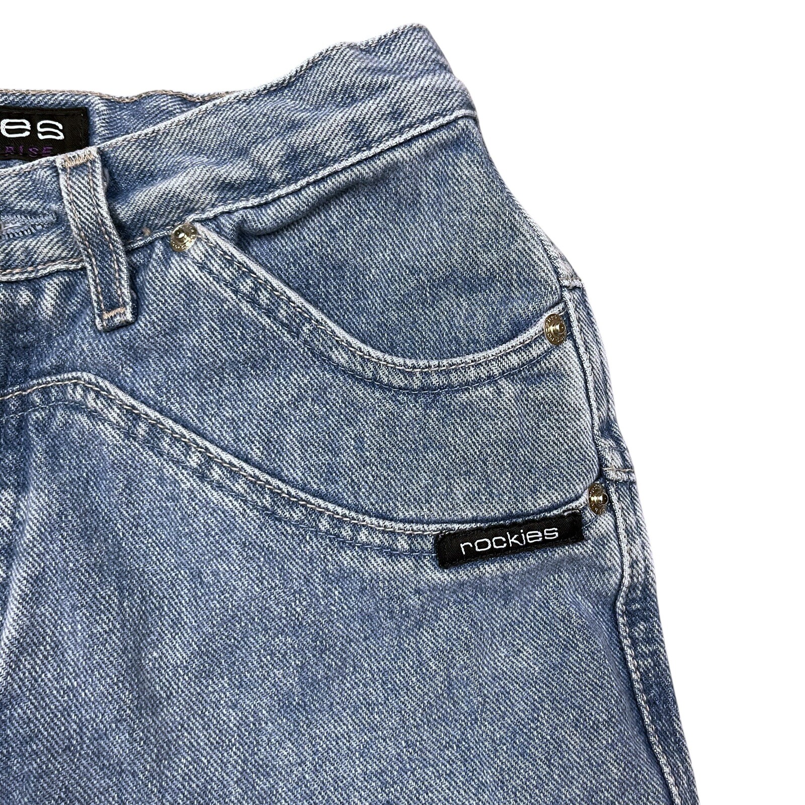 Rockies Slim Long Rise Jeans Women’s Size 9 / 10 M Cowgirl Western Wear Light