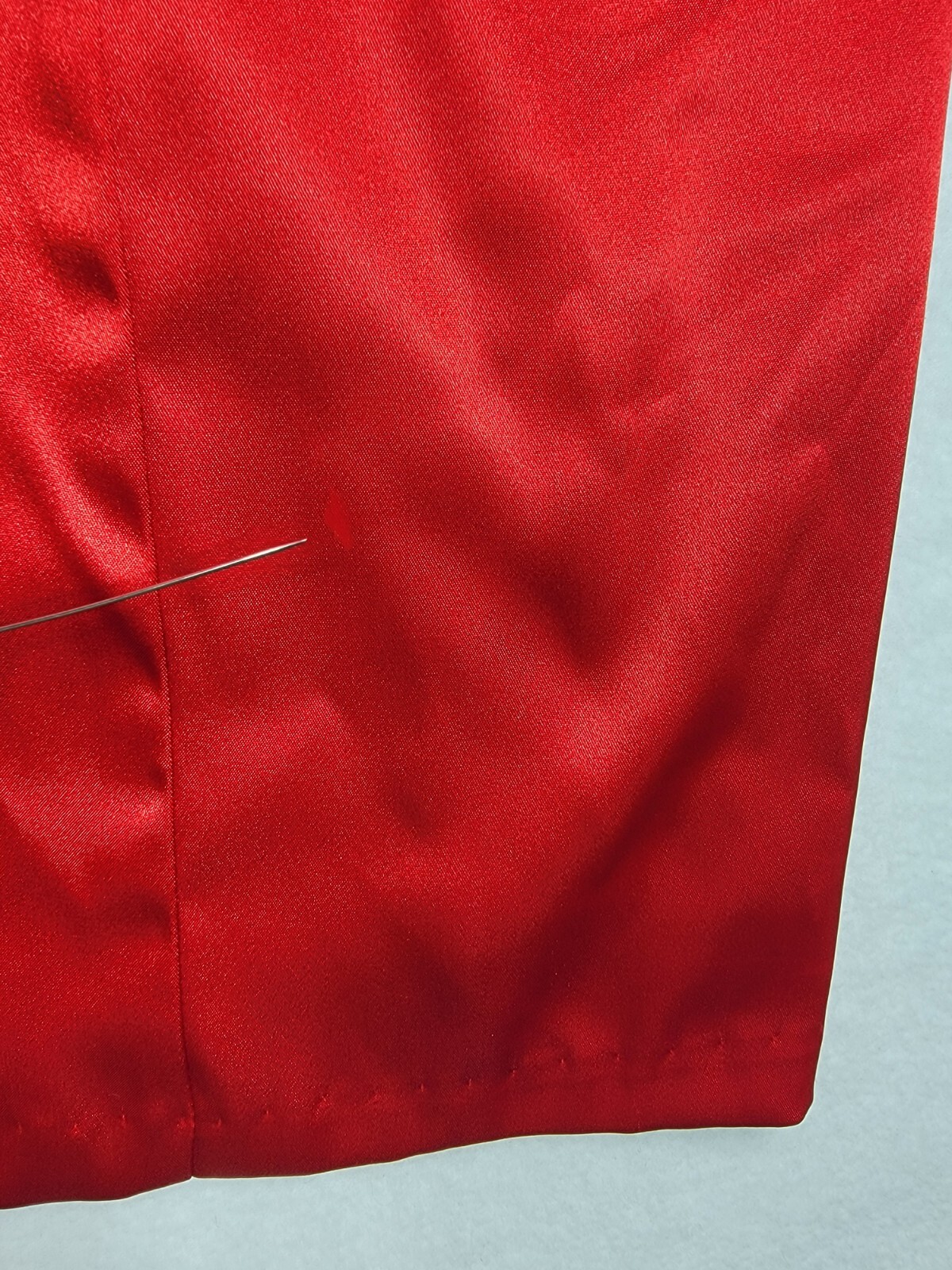 B Darlin 90s Y2K Dress Womens 9 Red Halter Sheath Open Back Diamonds Made In USA