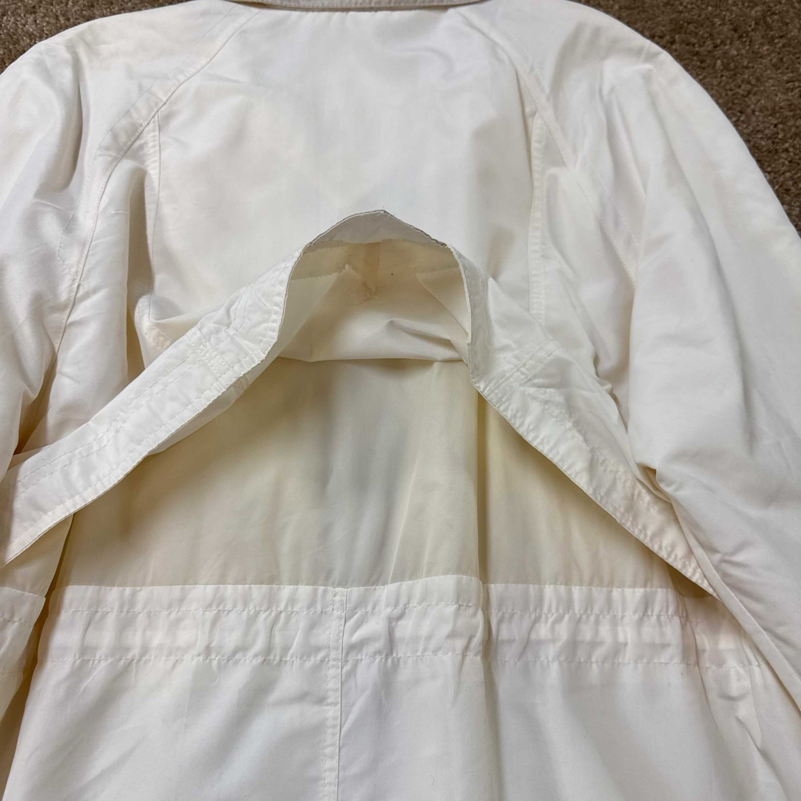 Vintage CS Current Seen Jacket Windbreaker Ivory & Gold Size Large