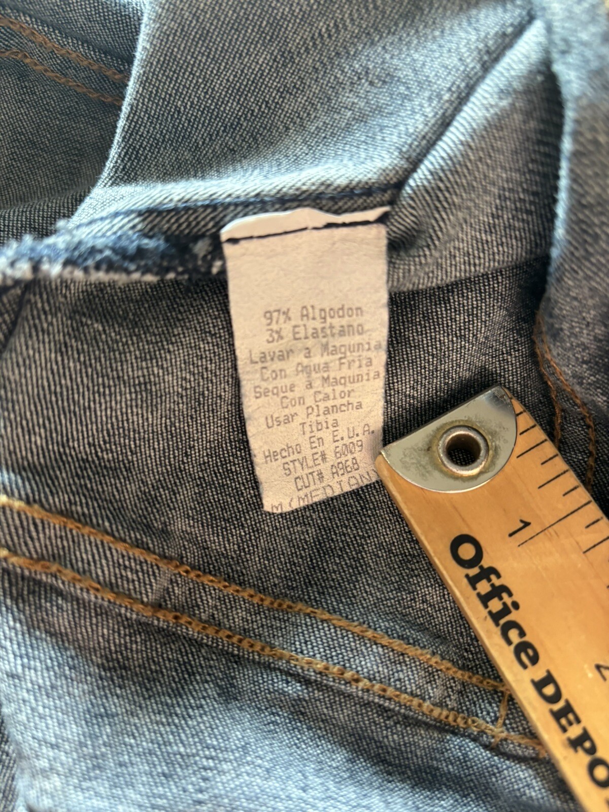 Vtg 80s 90s Angel Jeans Denim Snap Dress Womens Sz M Stretch Prairie Western