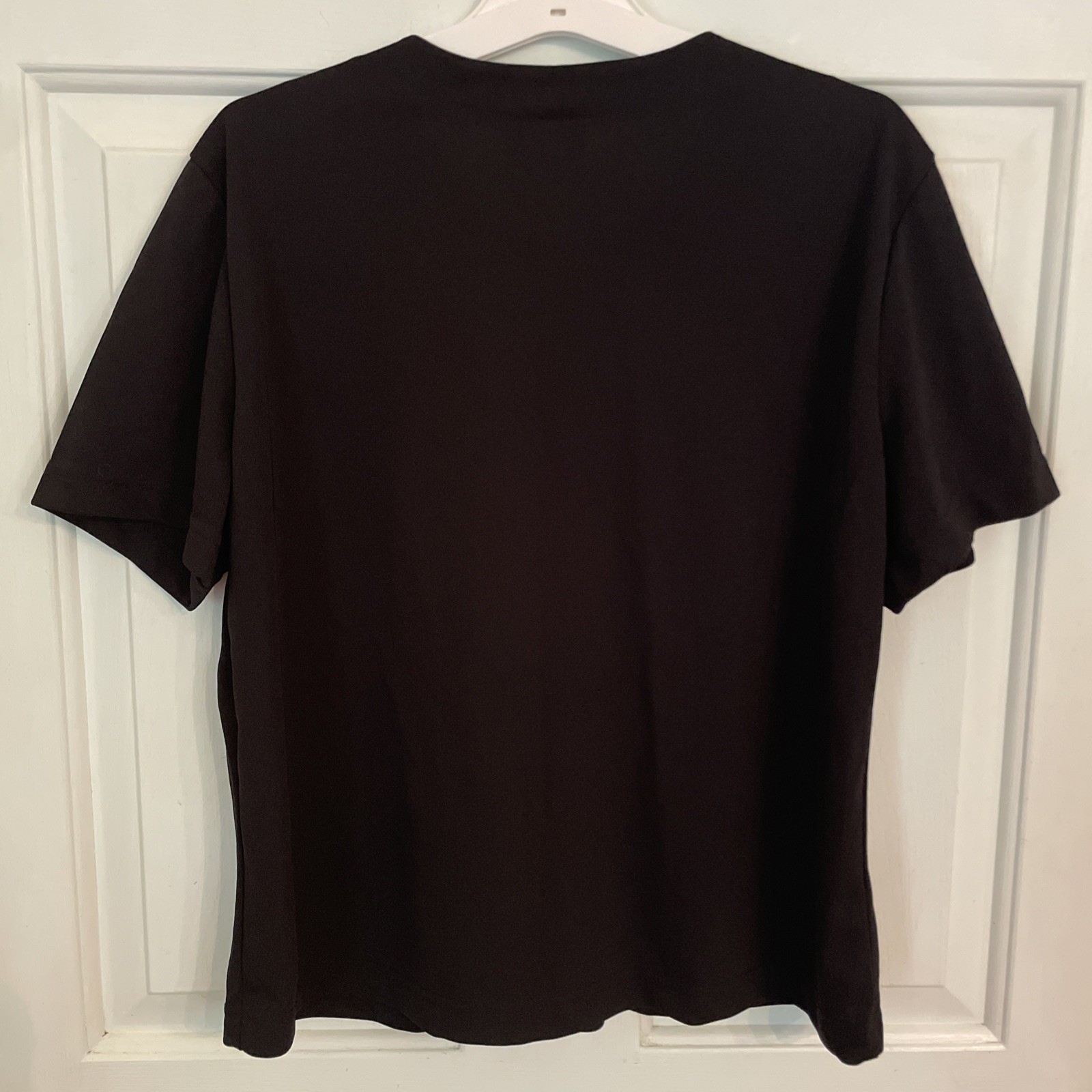 New York City Design Co 90s Black Button Front Blouse Size Large