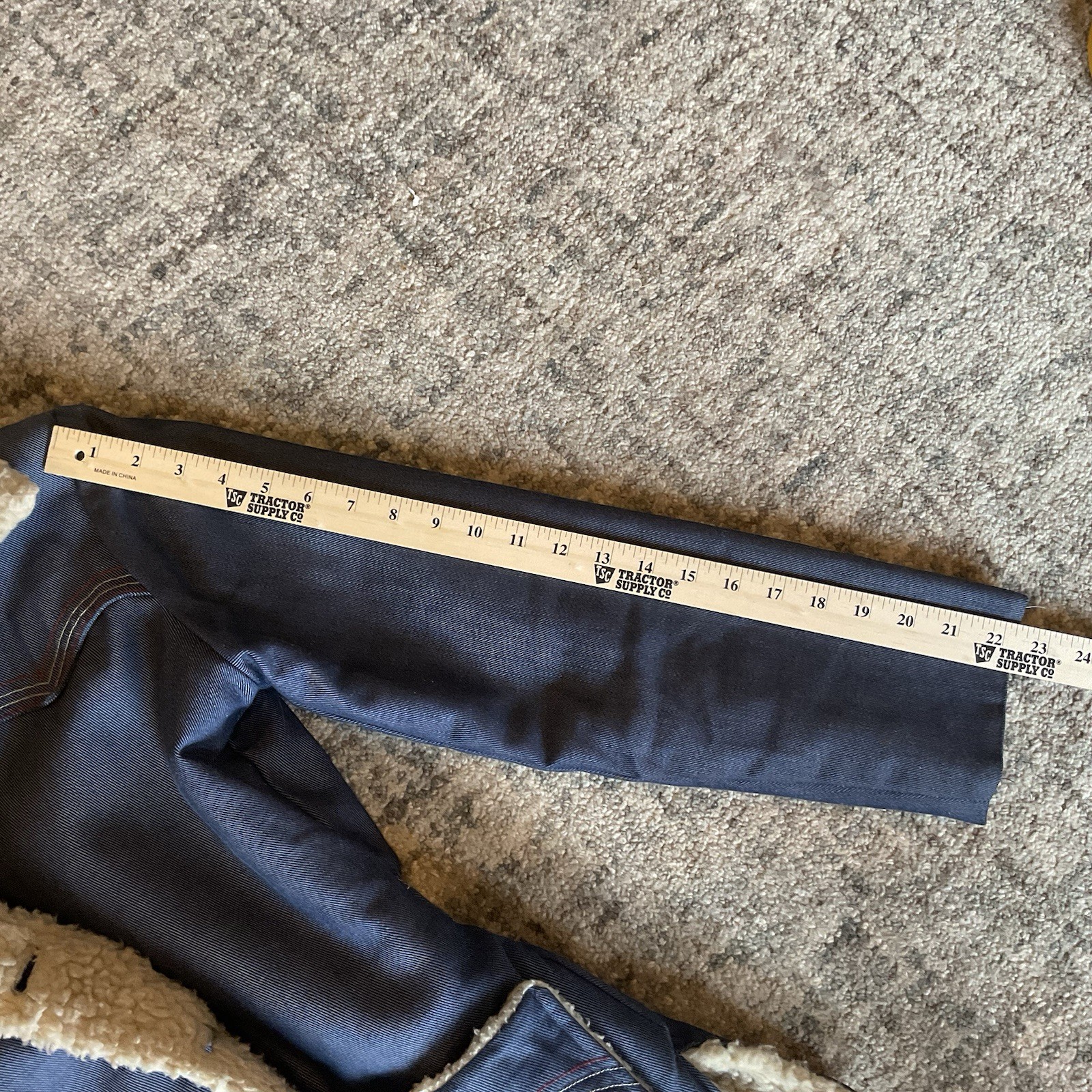 Prior Westerns Denver Womens Vintage Denim And Sheering 1960-1970? Chore Coat