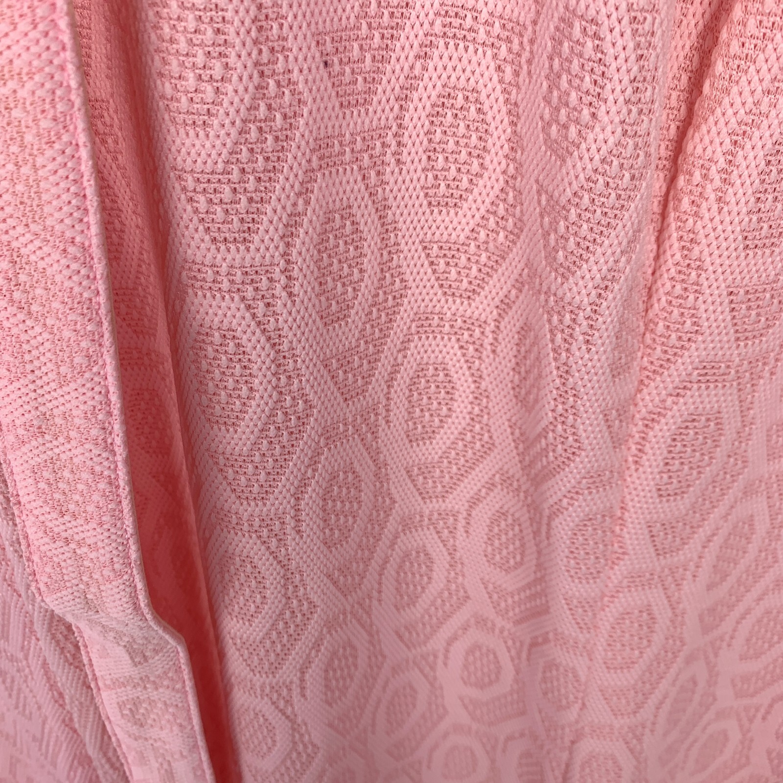 Vintage 60s Martha Manning Original Pink Textured Polyester Belt Dress Chest 44″