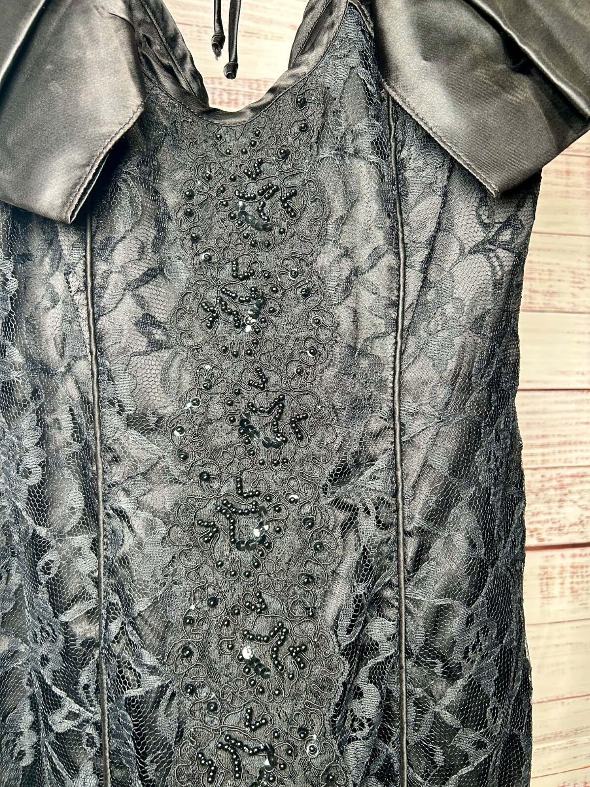 Vintage 1980s Climax Karen Okada Dress for David Howard Black Size 9/10
