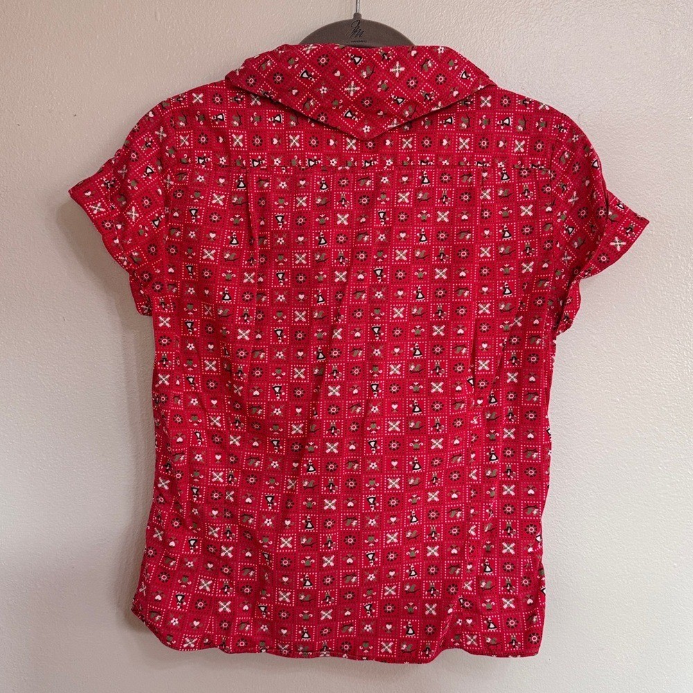 Vintage – Cotton Red Button Down Shirt