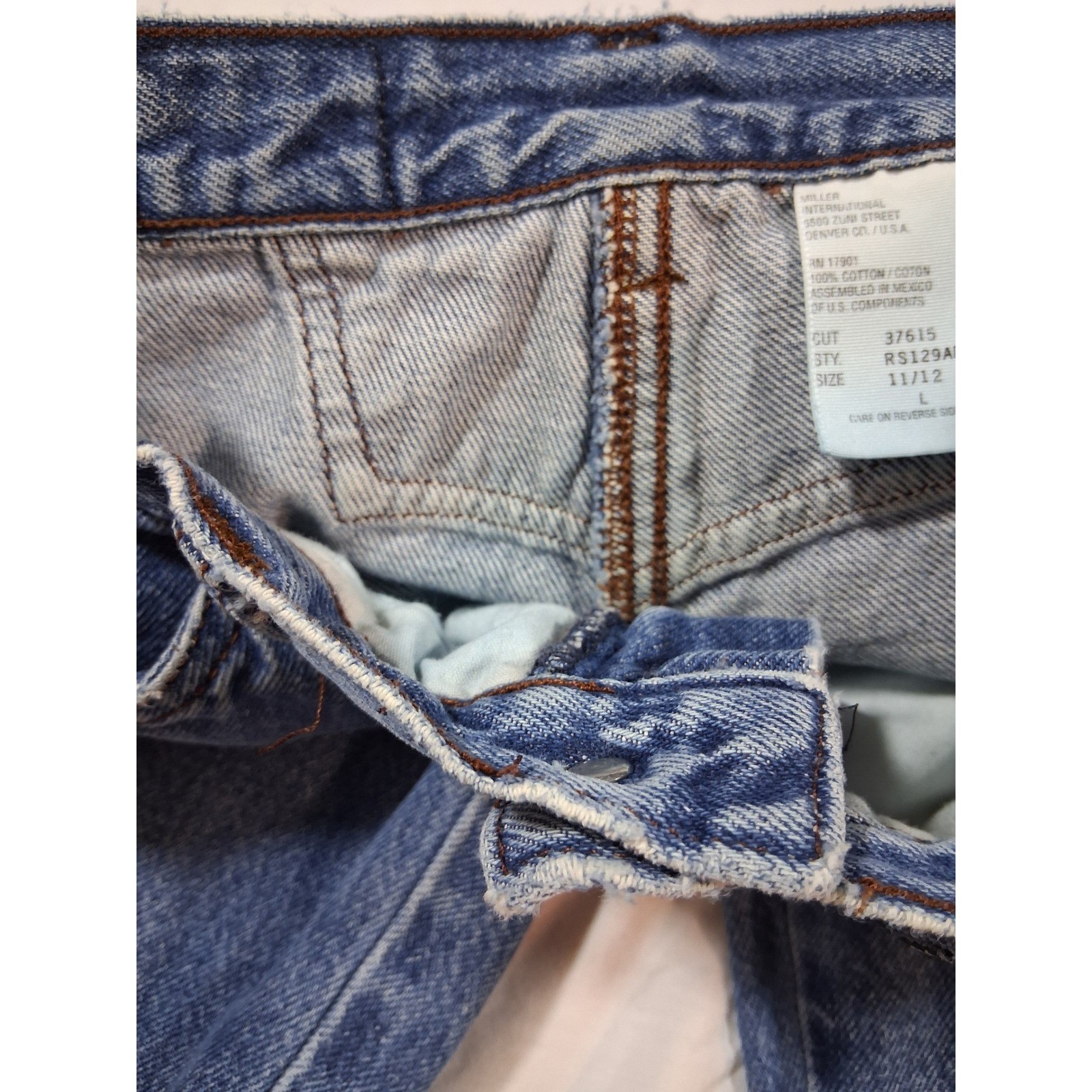 Vintage Rockies High Waisted Western Tapered Leg Blue Denim Jeans RS129AD0 11/12