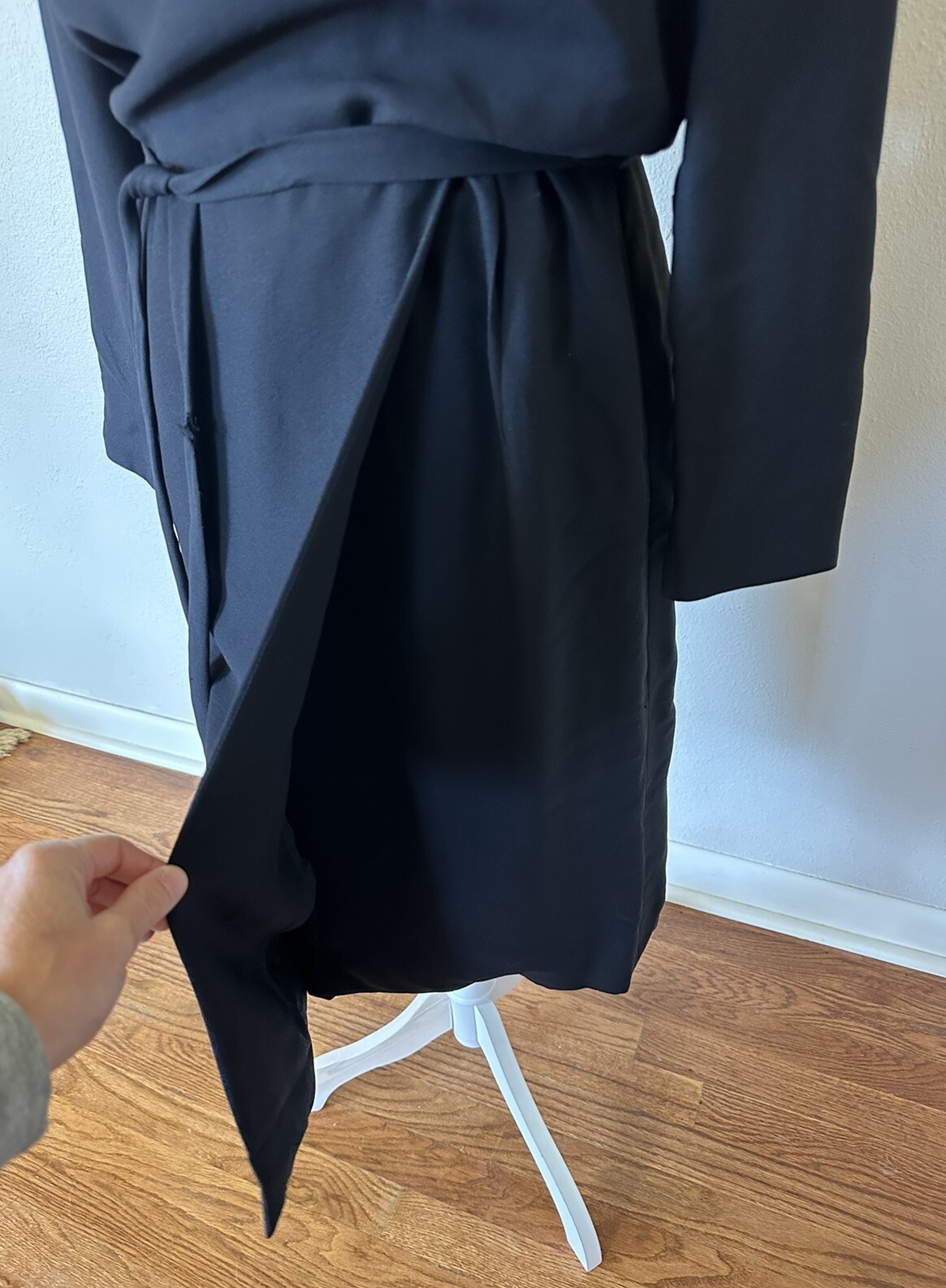 Vintage 50s Carlye Black Wiggle Dress Pinup Girl Woman’s Small