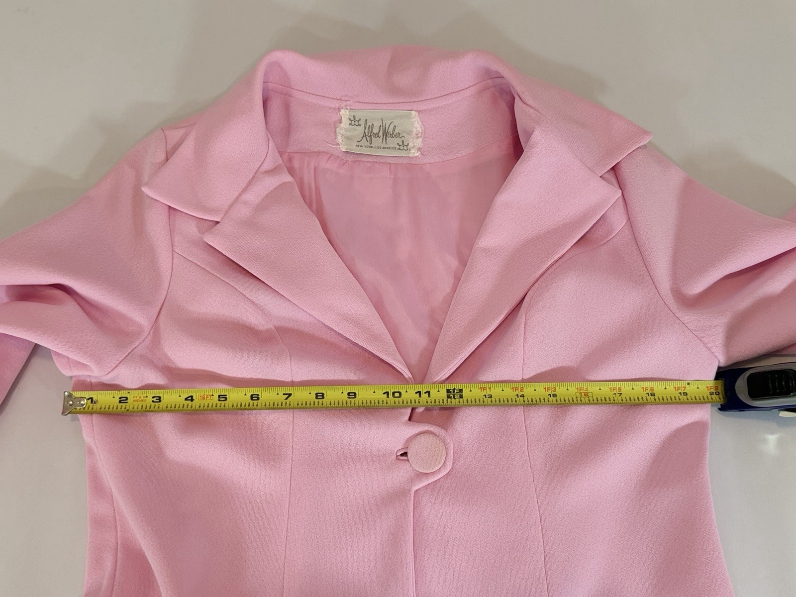 Vintage 1960s Alfred Werber Pink Coat Dress Set No Size Tag