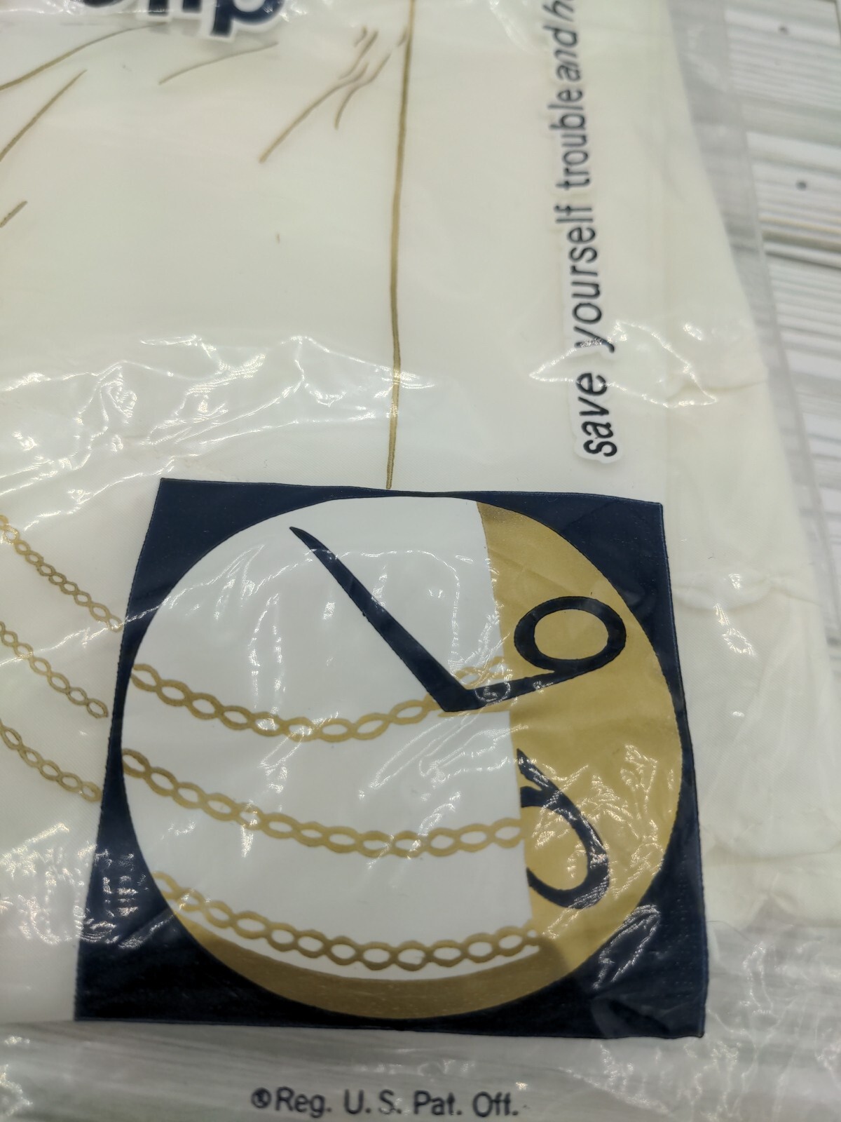 Tafredda Ladies Adjustable Snip It Slip Ivory/White 34″ New Old Stock 1960’s