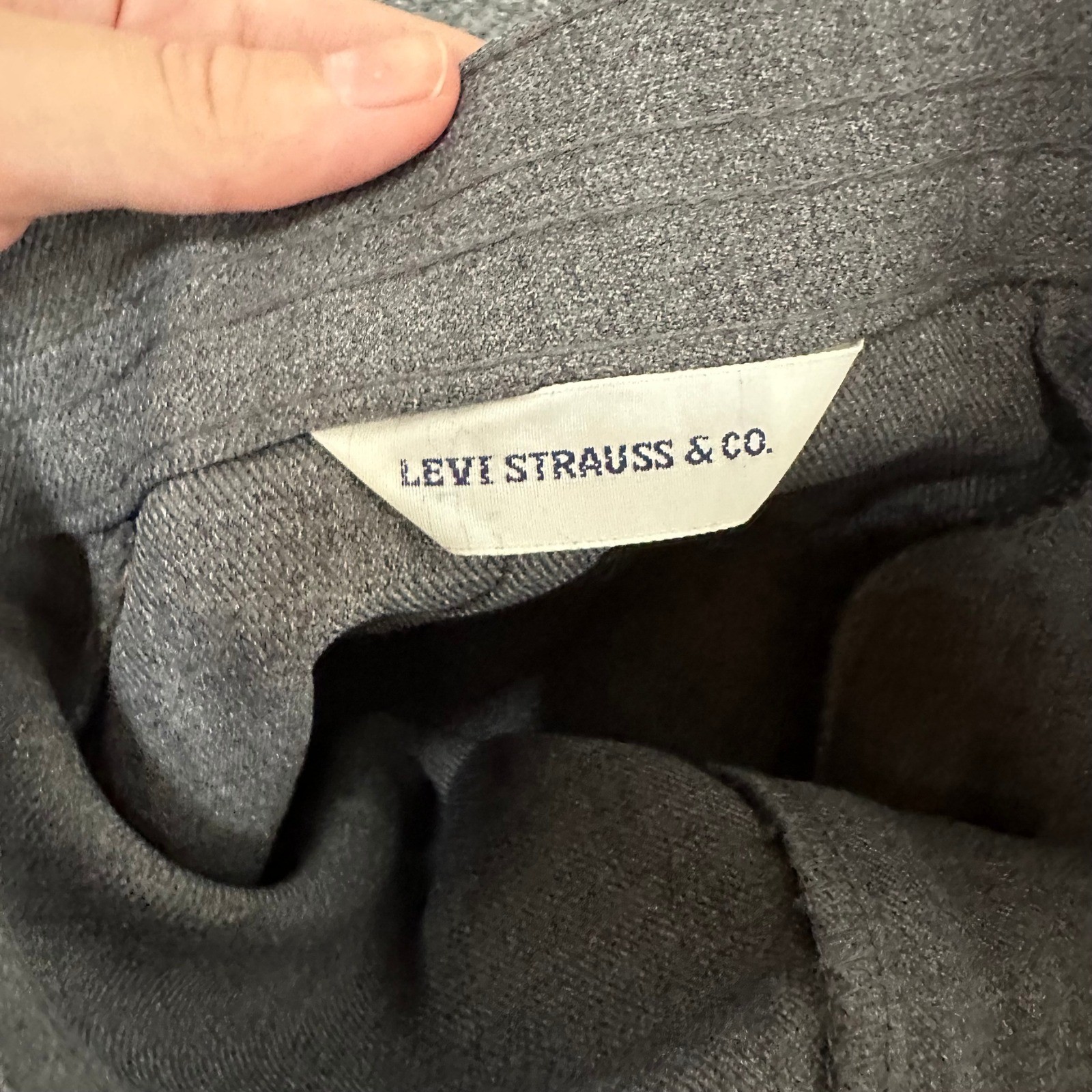 Levi Strauss Trousers Womens Size 22 Gray Wide Leg High Waisted Pleated Vintage