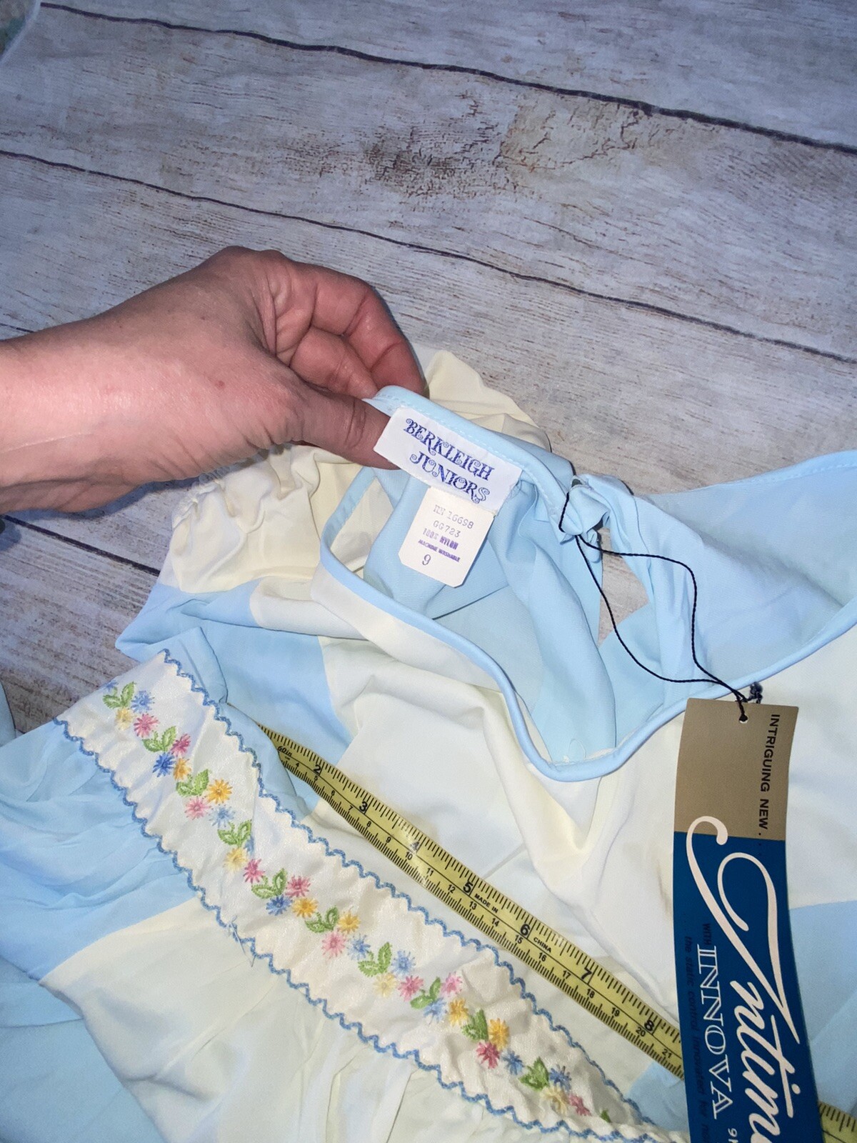 Vintage Berkleigh Junior Nightgown Womens Juniors 9 New With Tags Cottagecore