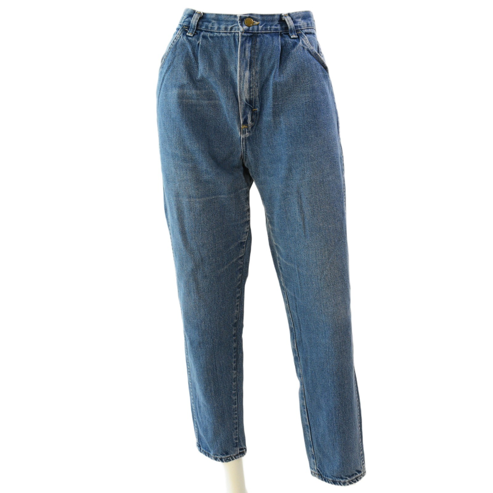 80s Vintage Rustler High Waist Pleated Tapered Leg Jeans Womens Size 8 Cotton