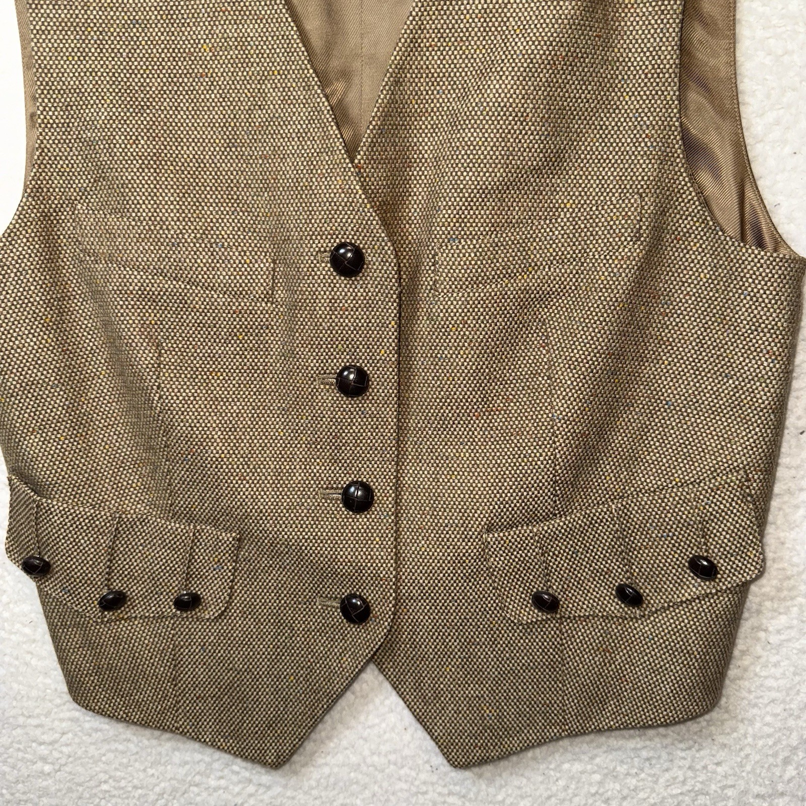 Vintage MONDI Womens EU 40 / US Medium Brown Wool Blend Vest West Germany