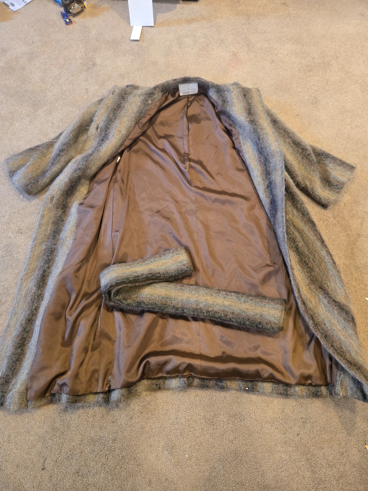 Vintage A Trigère Coat by designer Pauline Trigère 1970s–1980s mohair