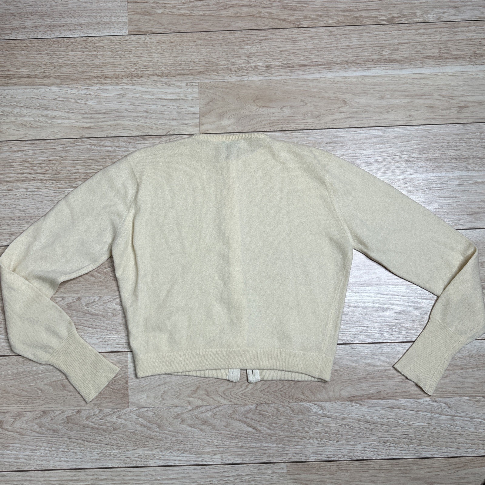 Vintage 50s Dalton 100% Virgin Cashmere Cardigan Sweater Womens WPL11765 Small