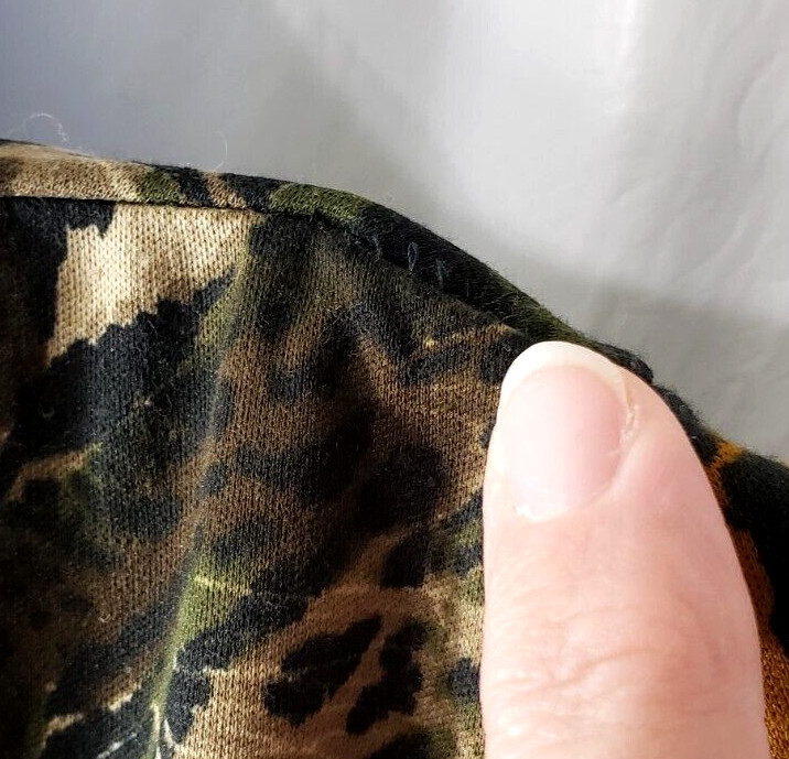 Vintage 70s Pinup Sheath Dress 7 Wiggle Tiger Jungle Camo Rockabilly Union USA