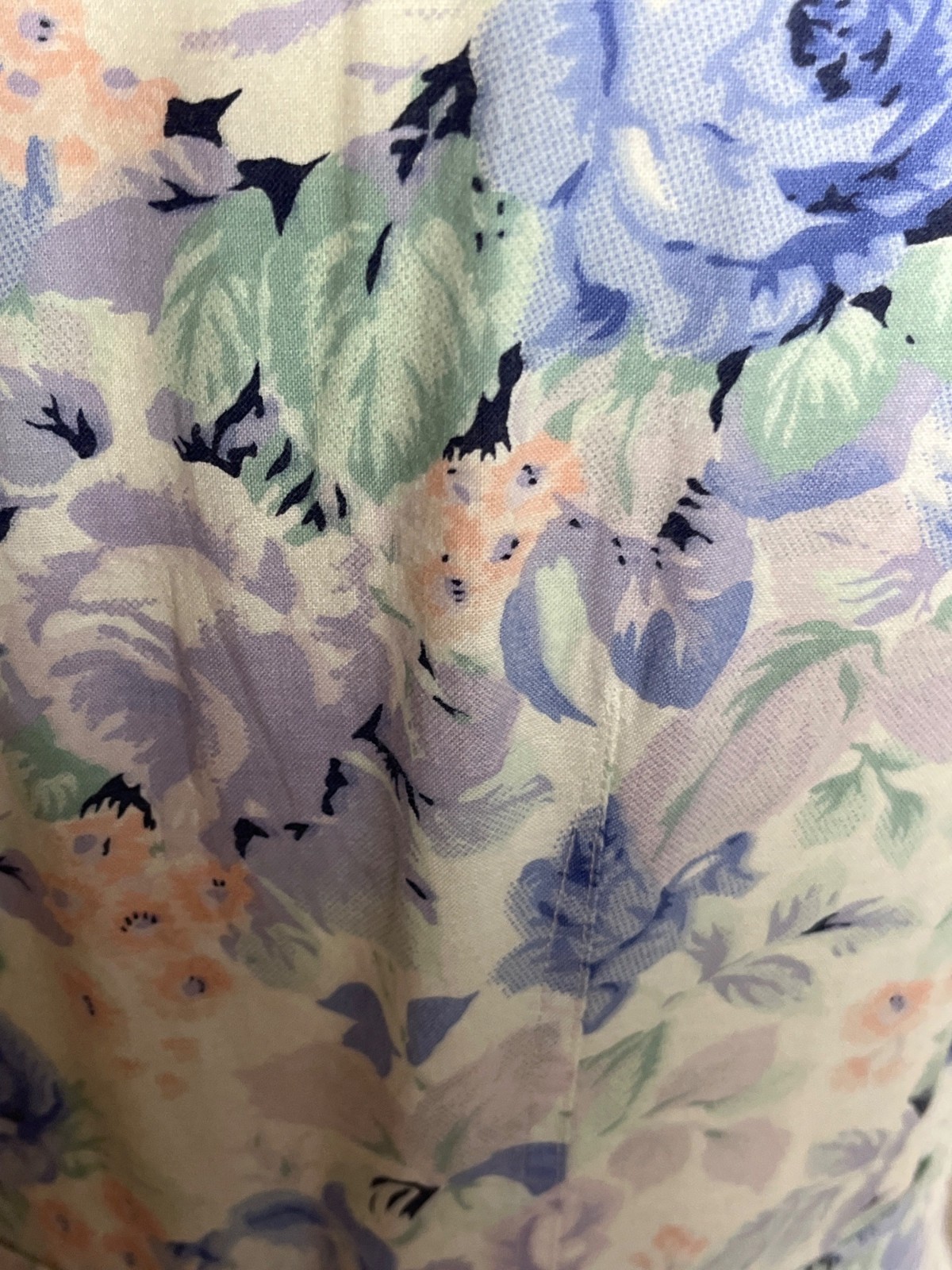Vtg Outback Red Dress Blue Floral Cottagecore Romantic 80s Wedding Guest Wom 10