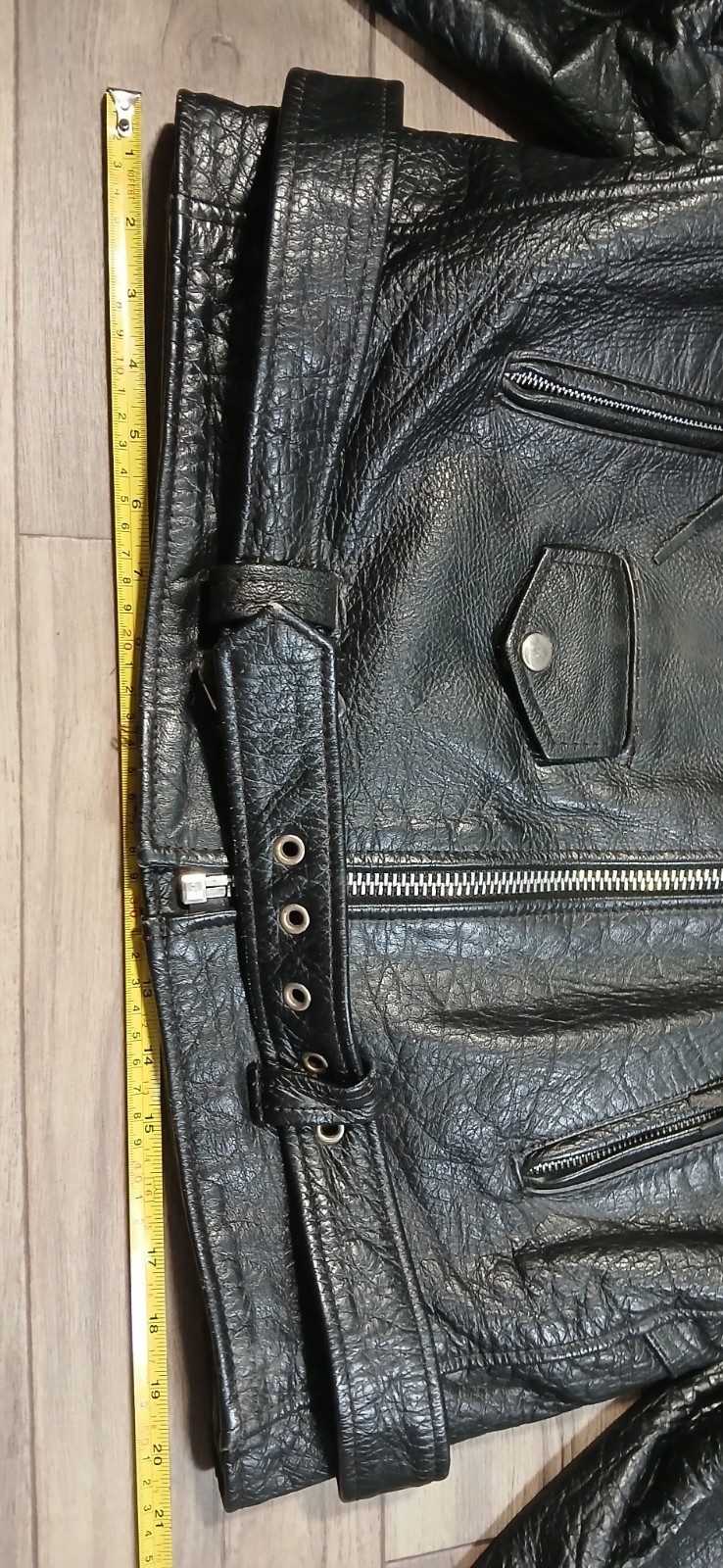 HOT LEATHERS – Women’s Biker Motorcycle Jacket Sz 14 Harley-Davidson Wolf – VTG