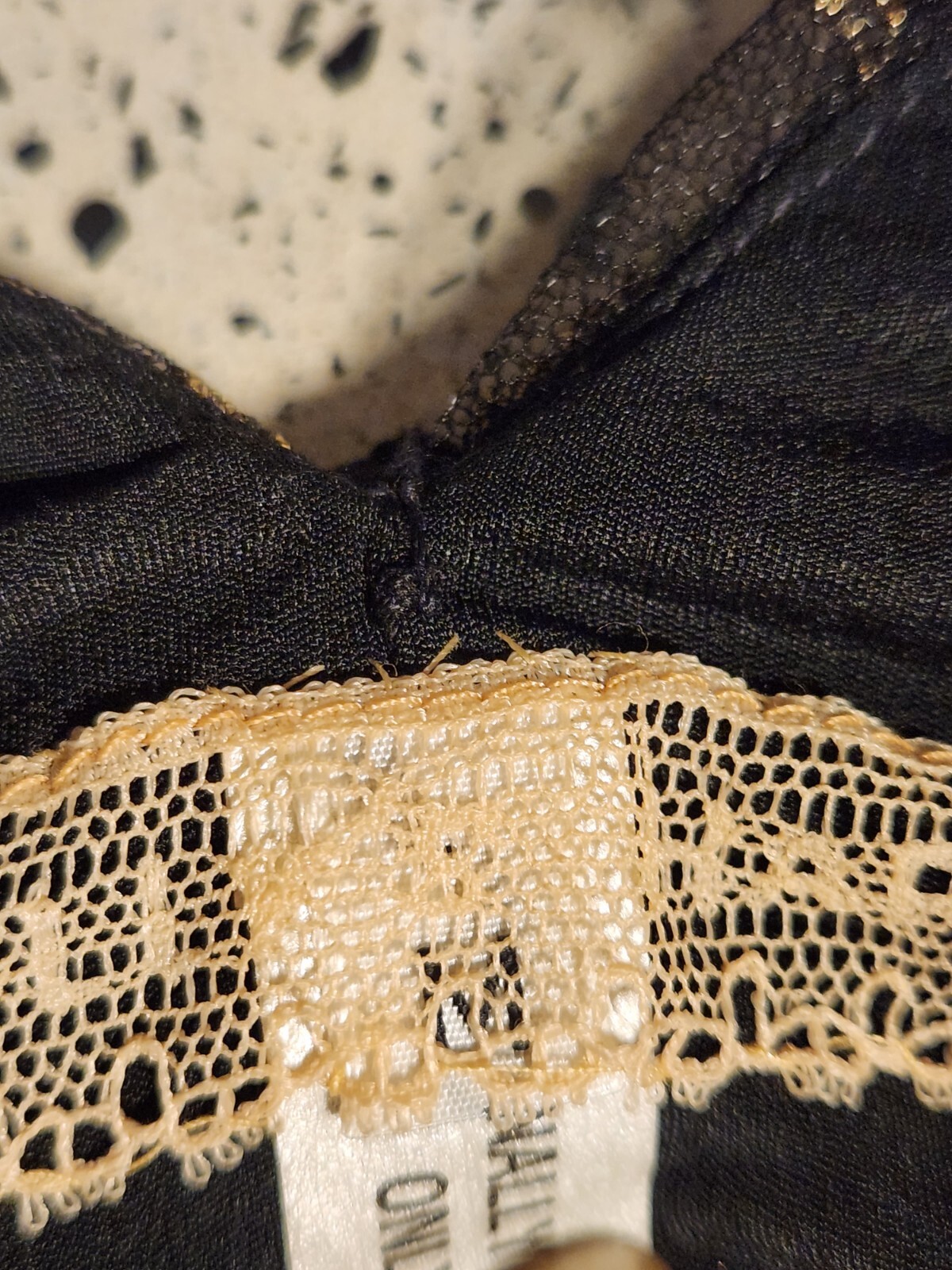 VINTAGE HOLLY HARP 80’S LACE TIERED DRESS M