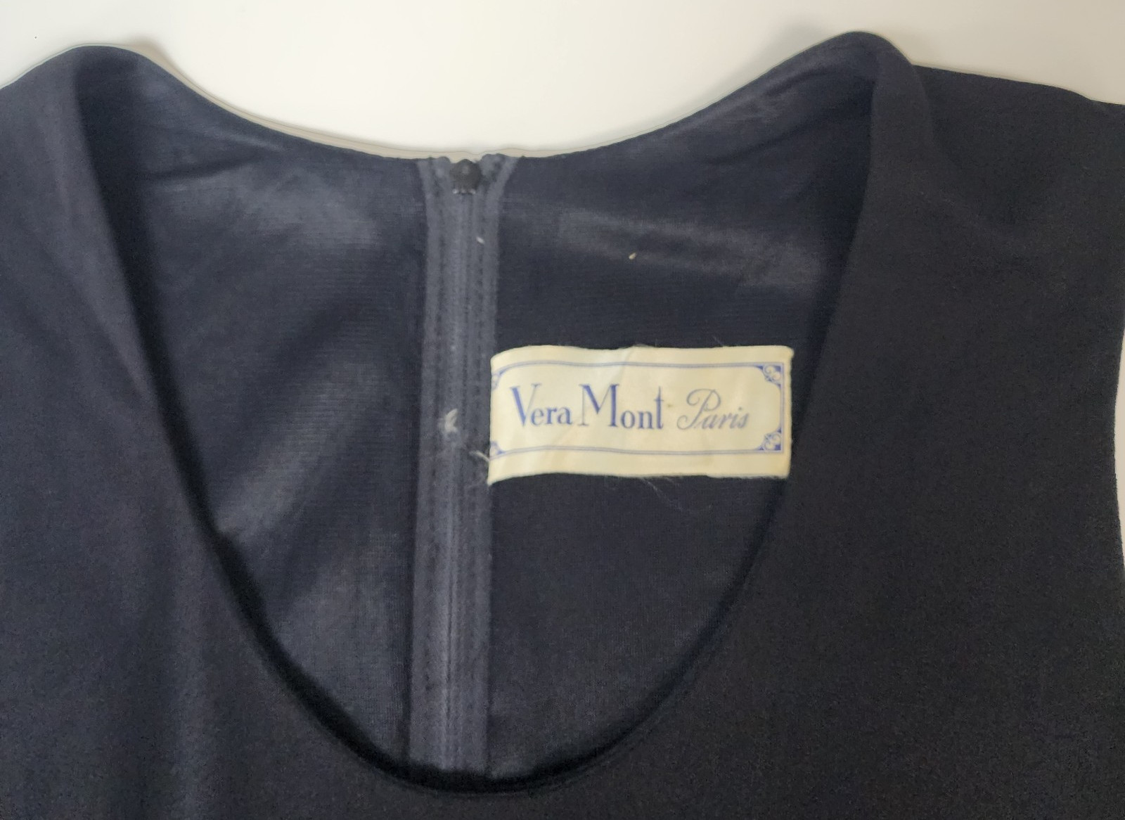 VTG Vera Mont Paris Sheath Dress Women’s 36 (US 4) Black Cocktail Fringe France