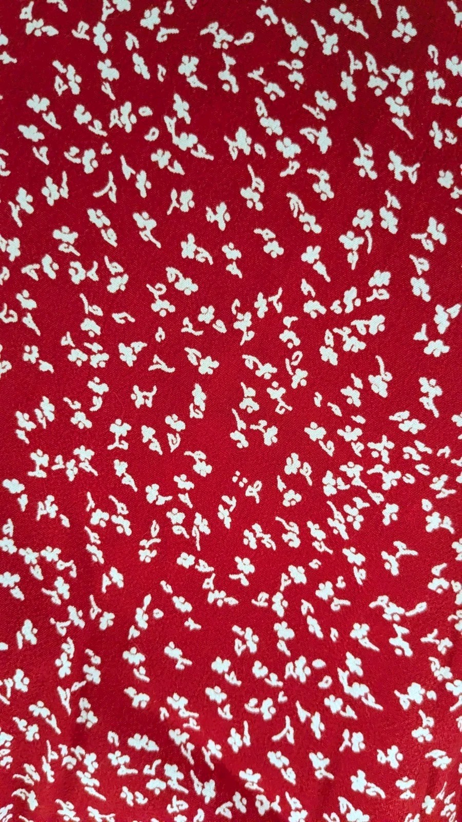 Vintage Carol Anderson Cottagecore Red Floral Dress Small Rayon Made In USA