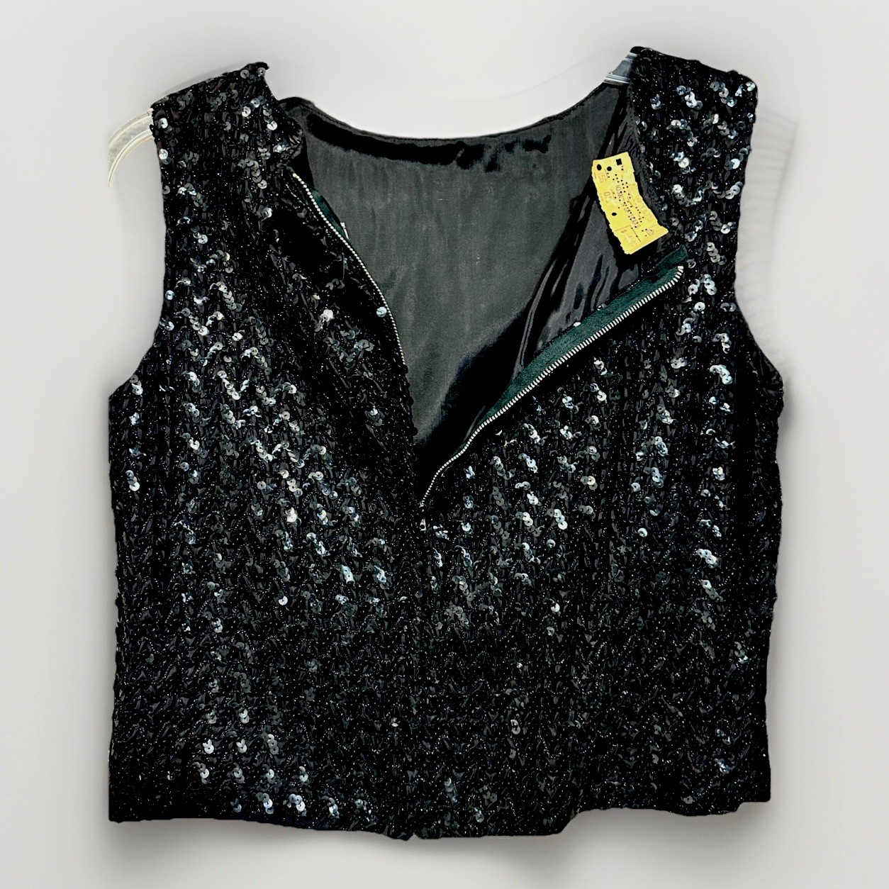 Vintage Sequin Bead Top Kimball Tag Sunny South Women’s 14, 34 Mid Century Glam