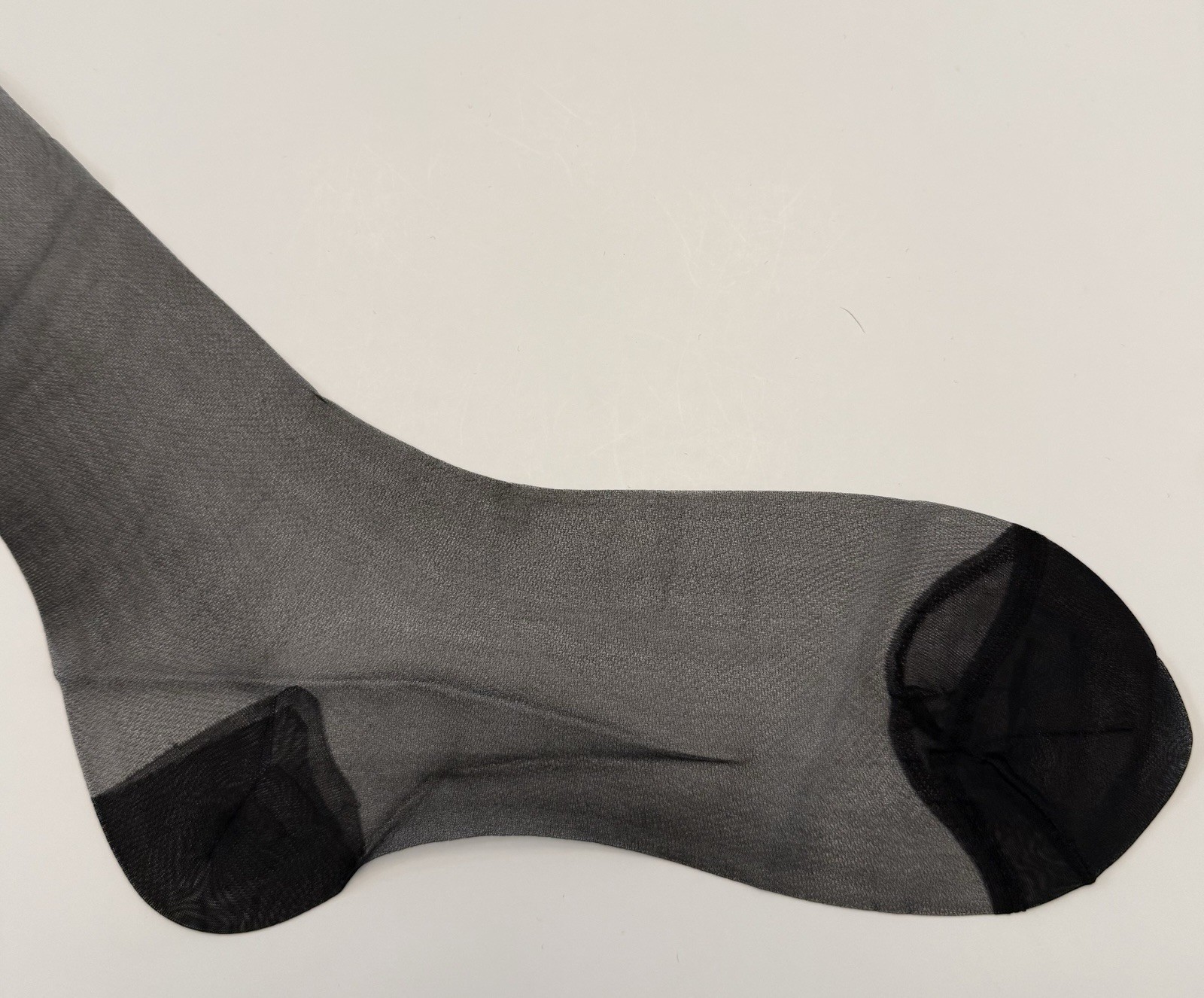 Vintage Seamless Mesh Stockings With Reinforced Heel And Toe 34 Inches Long