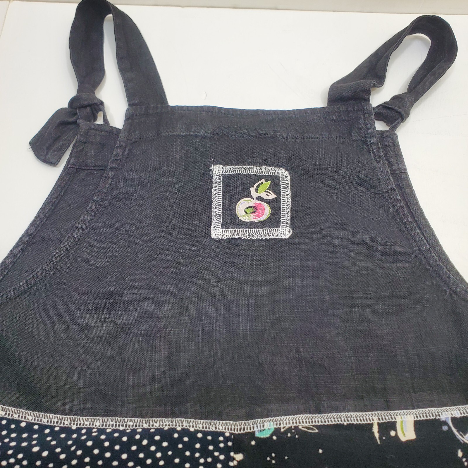 Vintage Carol Anderson Linen Overall Dress Party Bohemian Women’s Small Petite