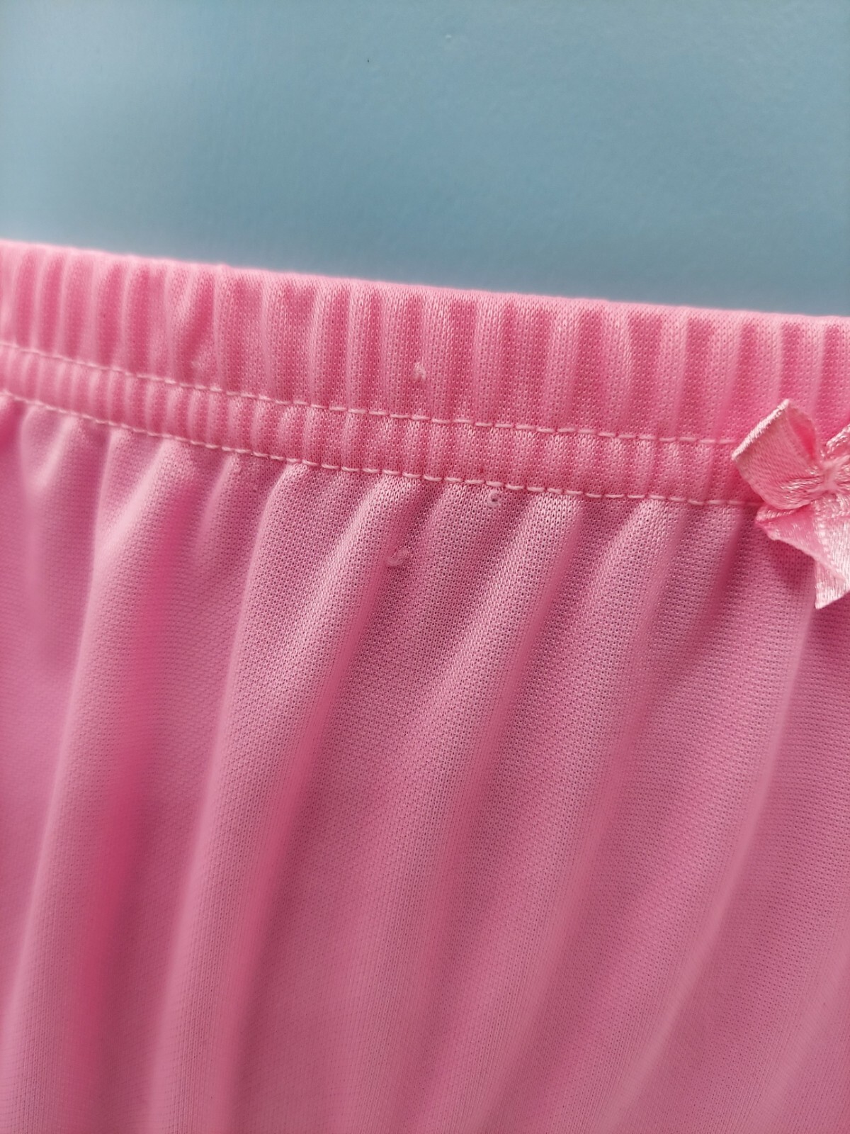 VINTAGE NEW! SEXY CUTE BUBBLEGUM PINK HI WAISTED FLORAL PANTIES SIZE 7/8