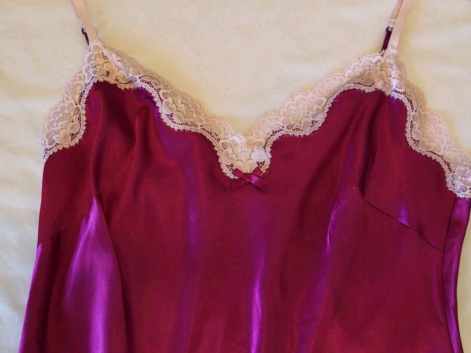 Victoria’s Secret Chemise Slip Dress Hot Pink Magenta Women’s Size Medium Y2K