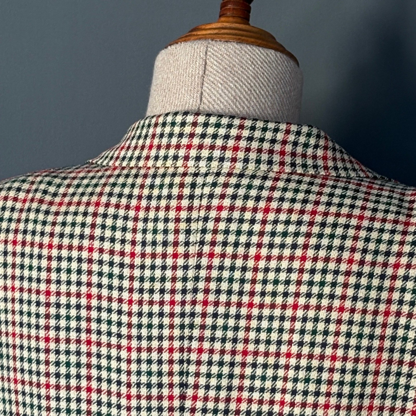 2 Pcs Brooks Brothers Skirt Suit – Houndstooth | Silk Wool | Blazer 10 Skirt 12