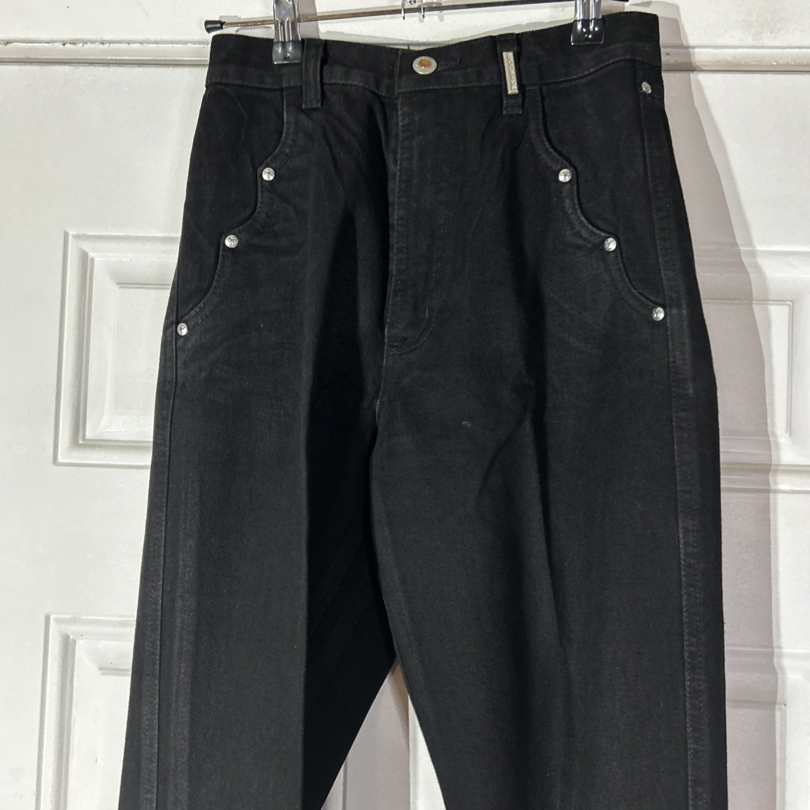 Vtg 80s Rockies Rocky Mountain Black Bareback High Waist Western Jeans USA