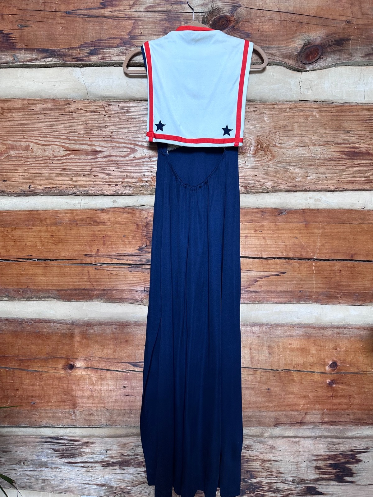 Vintage Bicentennial Dress – 1976 Polyester Maxi Dress