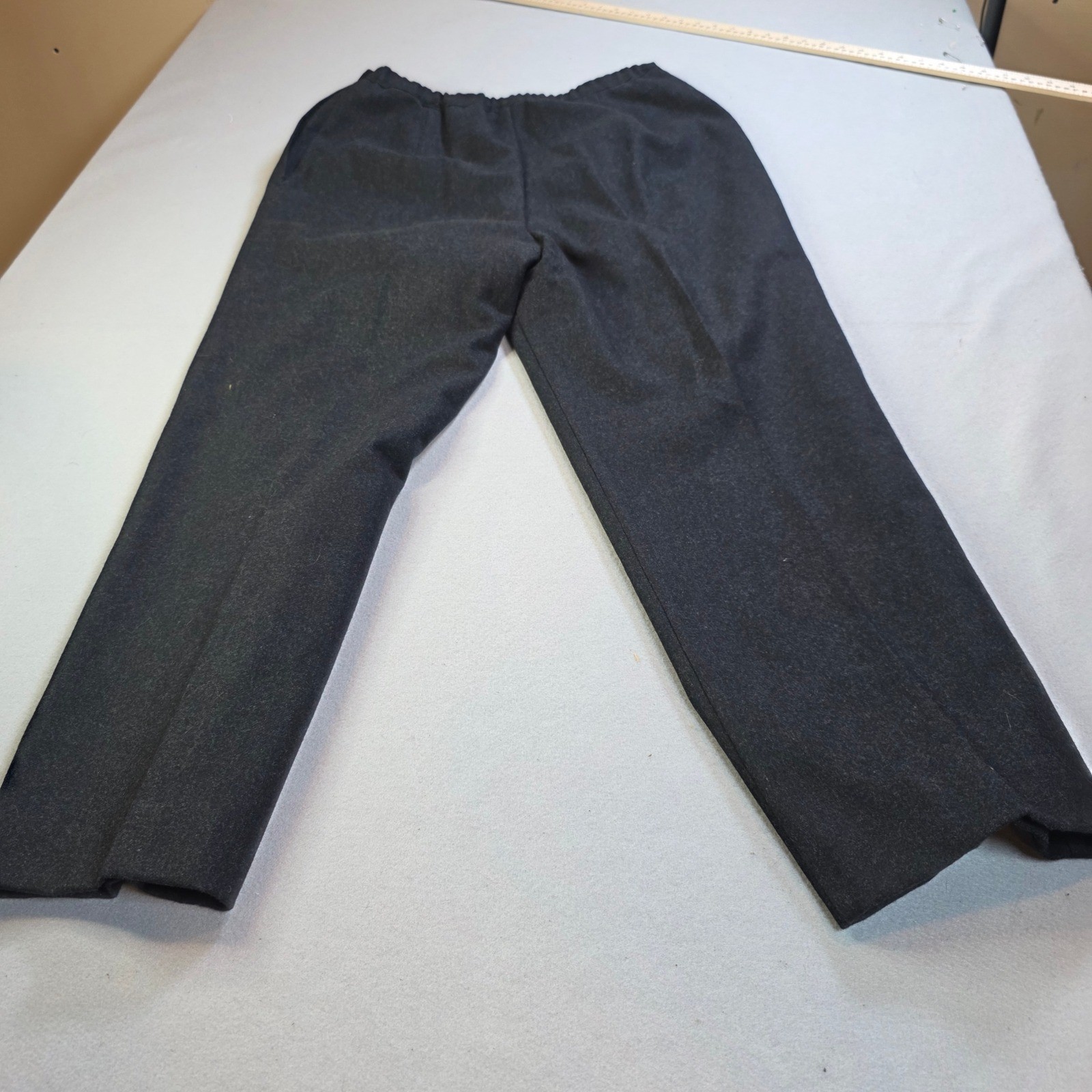 Vintage Ms Russ Charcoal Gray High Waisted Trousers Made in USA Size 18W Retro