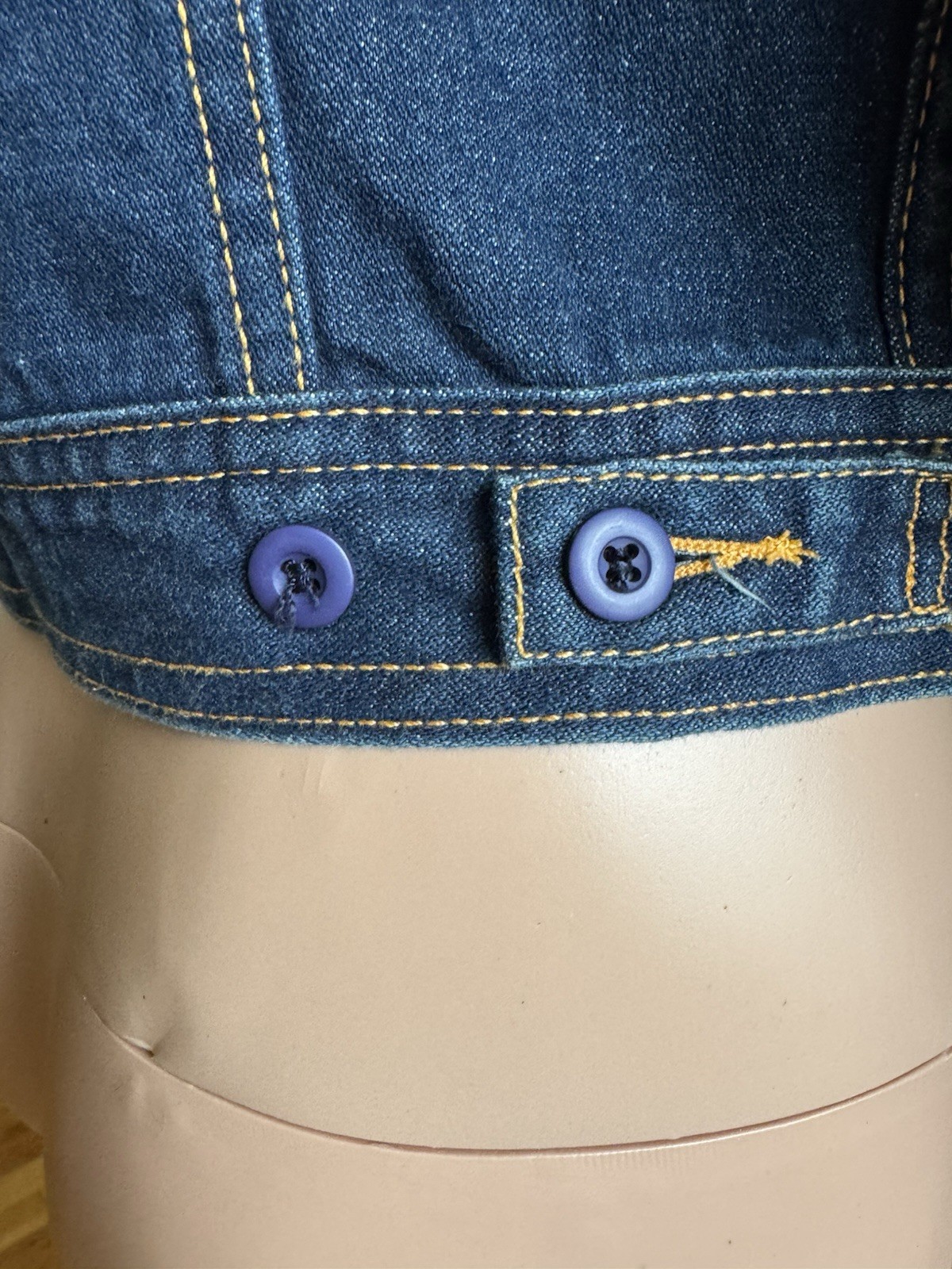 Vintage 70s Brittania Denim Jacket – Dark Indigo Fitted Cropped Jean Jacket Xs/s