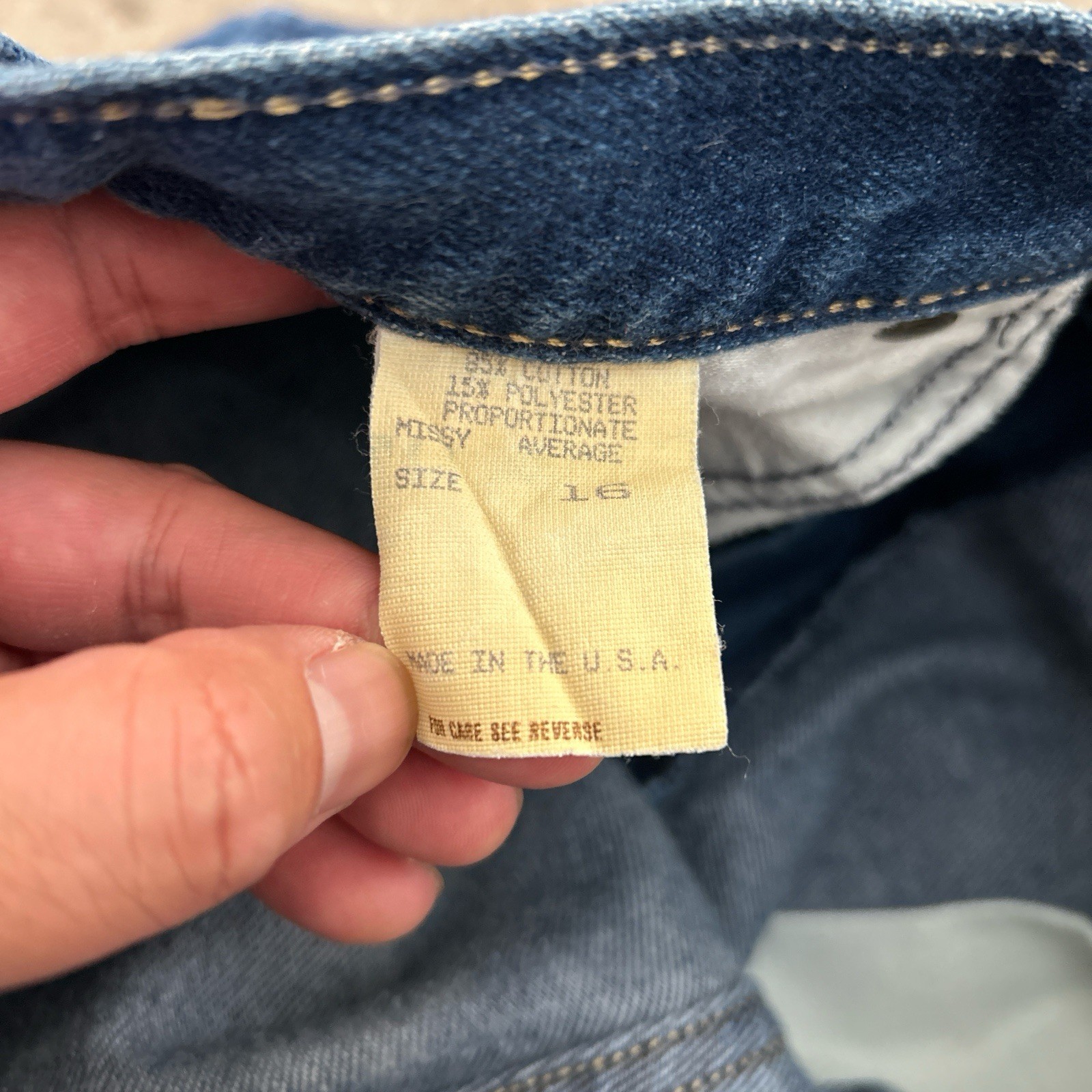 Vintage 80s Cascade Blues High Waisted Tapered Jeans Sz 16 32×28 USA Made