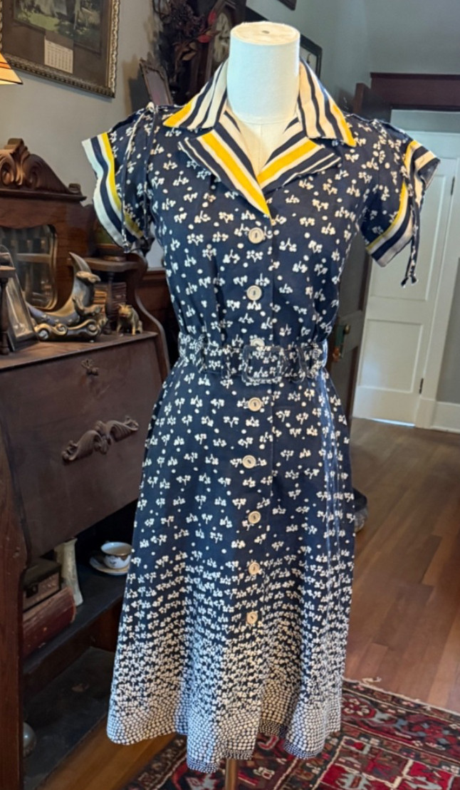Vintage 1970’s Ragtime 30’s Inspired Dress Small