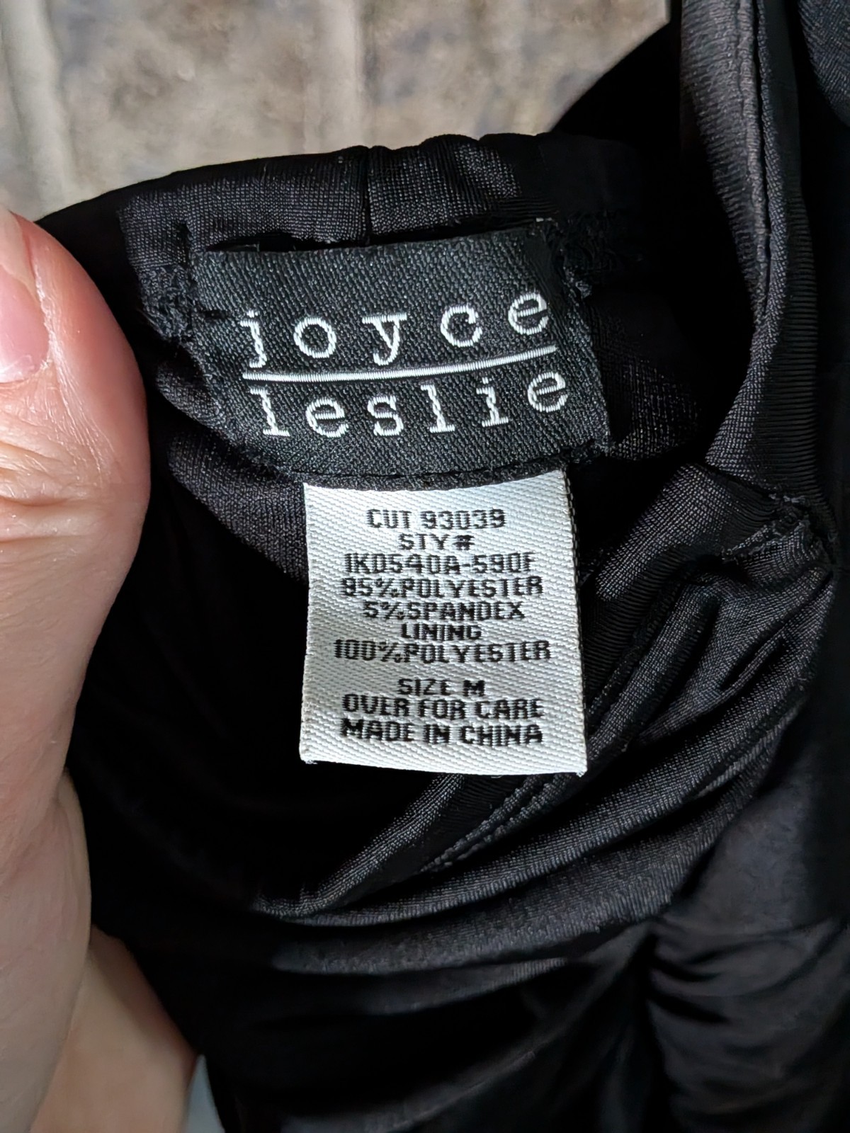 Vintage Y2k Joyce Leslie Body Con Dress Black Halter Teen Sz M Sexy Club Party