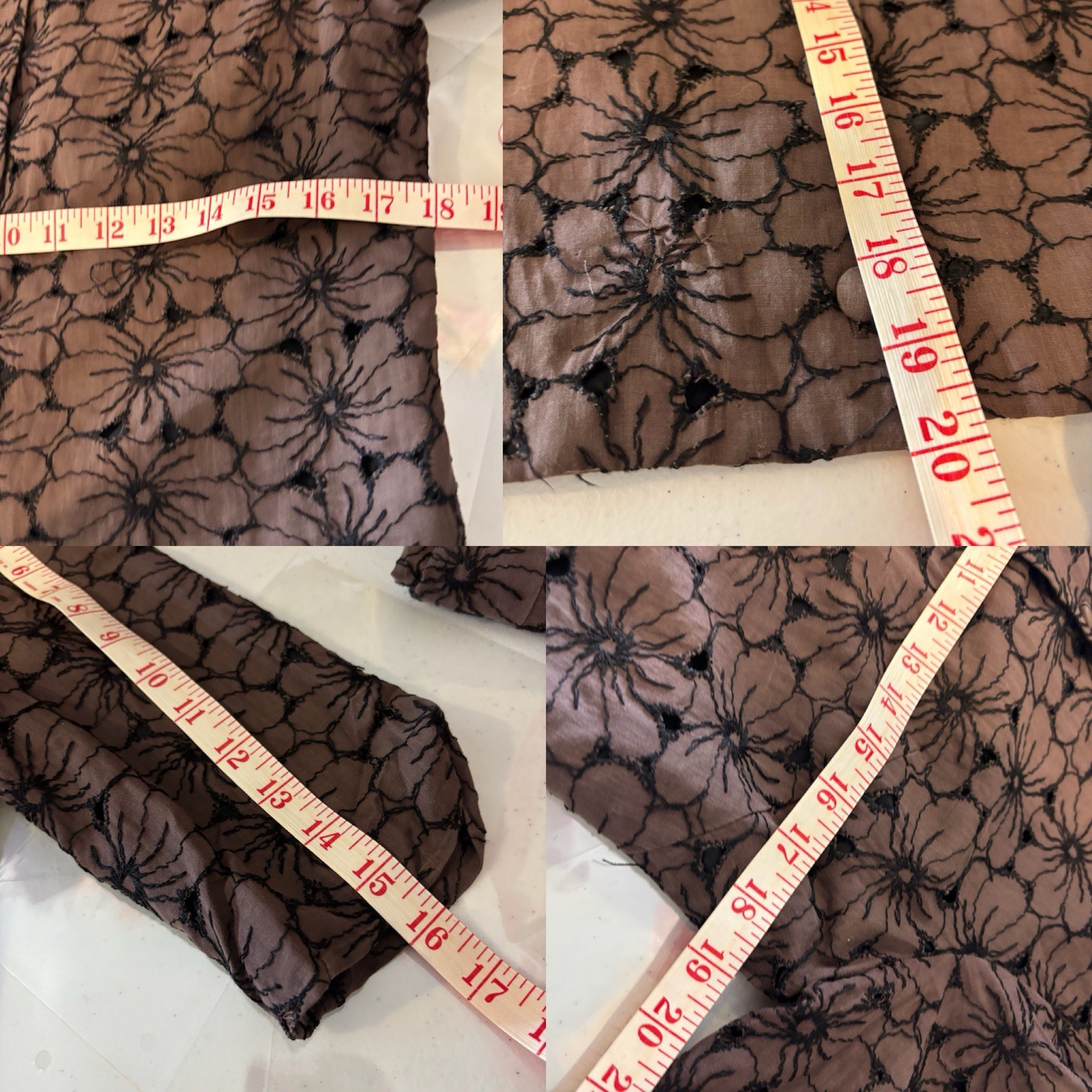 VTG 50s Union Label Floral Skirt Suit Set Brown Black MCM Wiggle Mad Max S 1950s